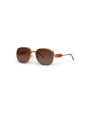Gold & Brown The Vermont Sunglasses