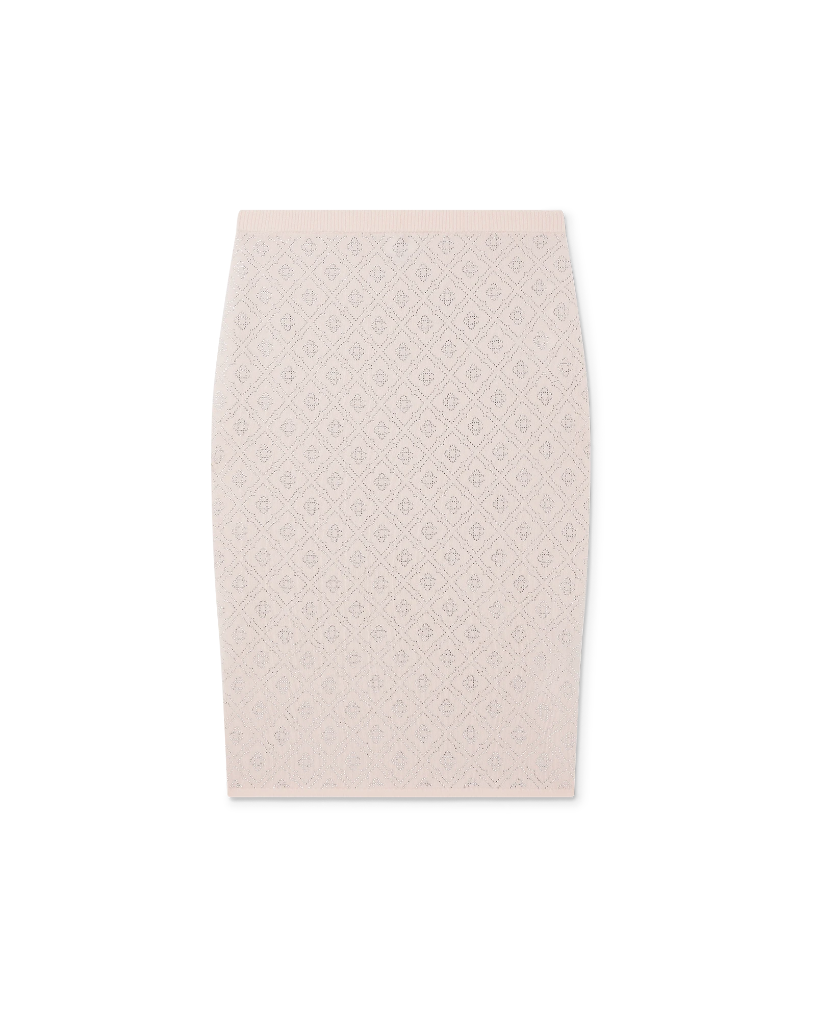 Crystal Monogram Knit Skirt