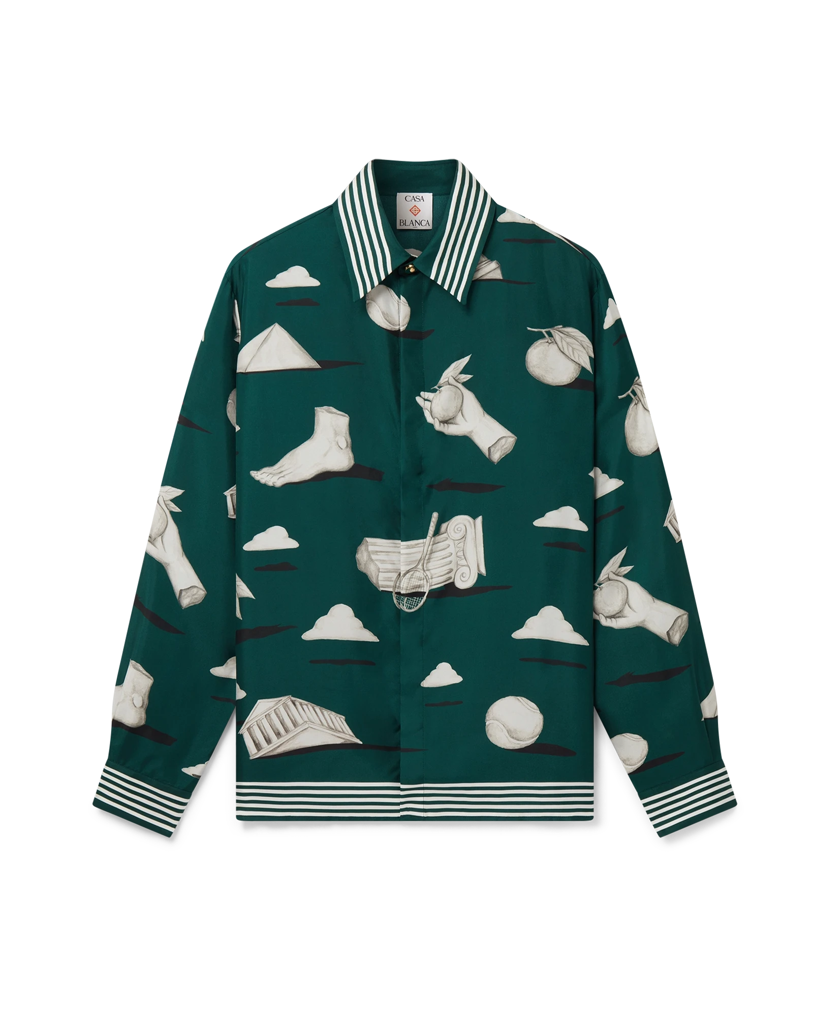 Metaphysical Long Sleeve Silk Shirt