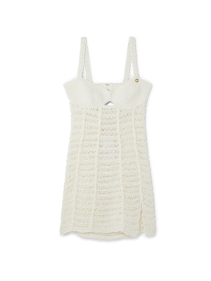 Crochet Bustier Dress