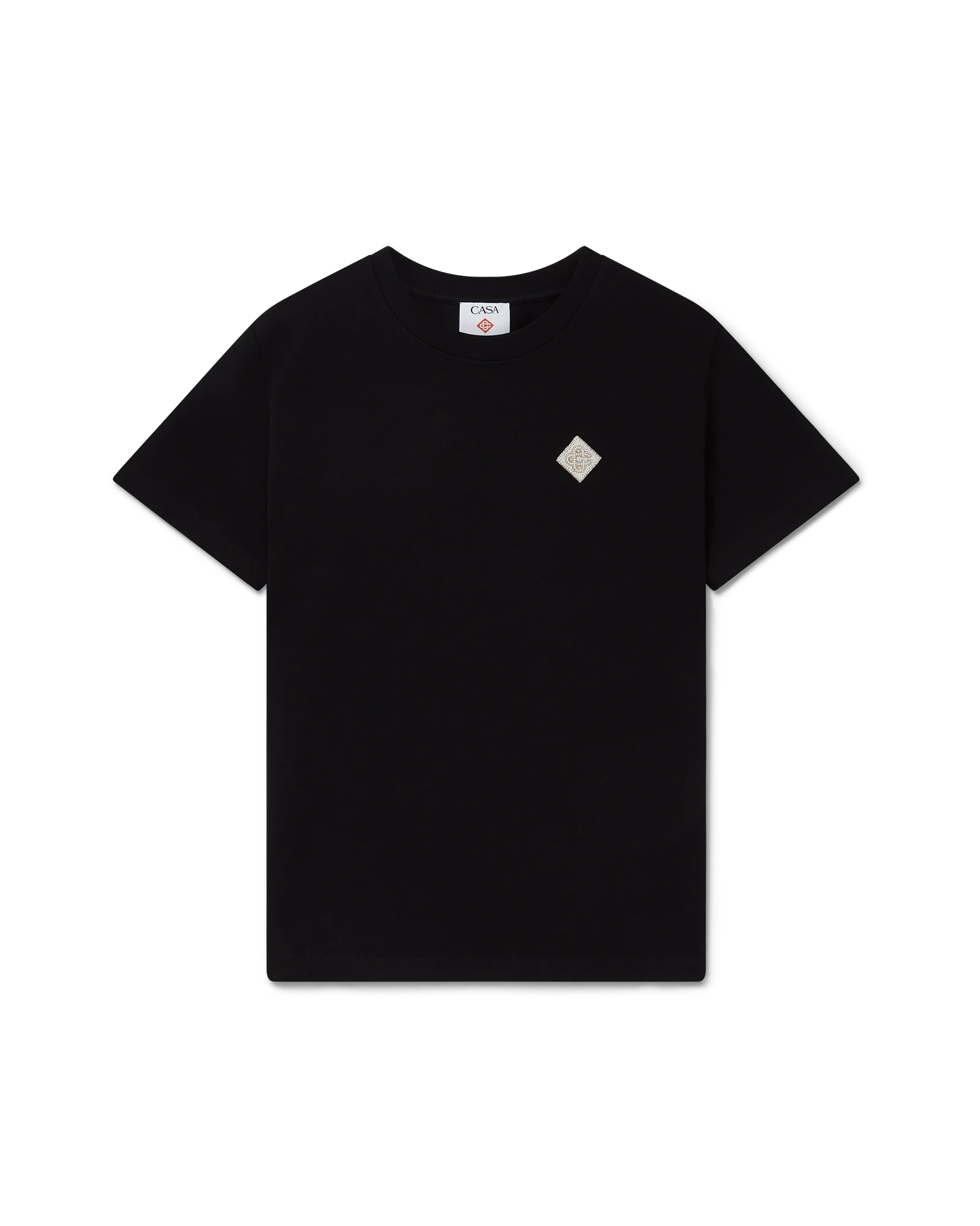 Pearl Diamond Patch Short Sleeve T-Shirt