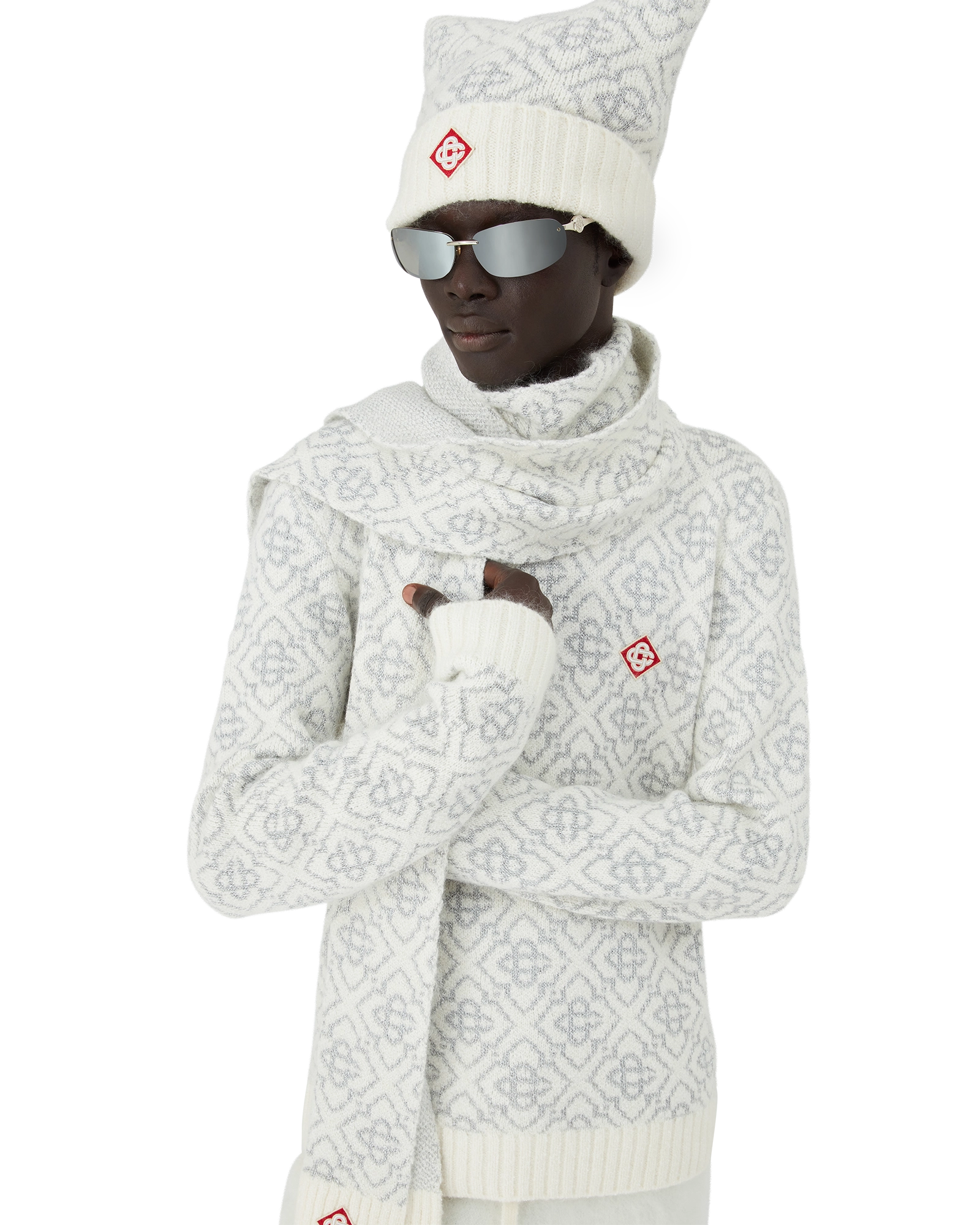 Ski Monogram Mohair Scarf - 图片 2