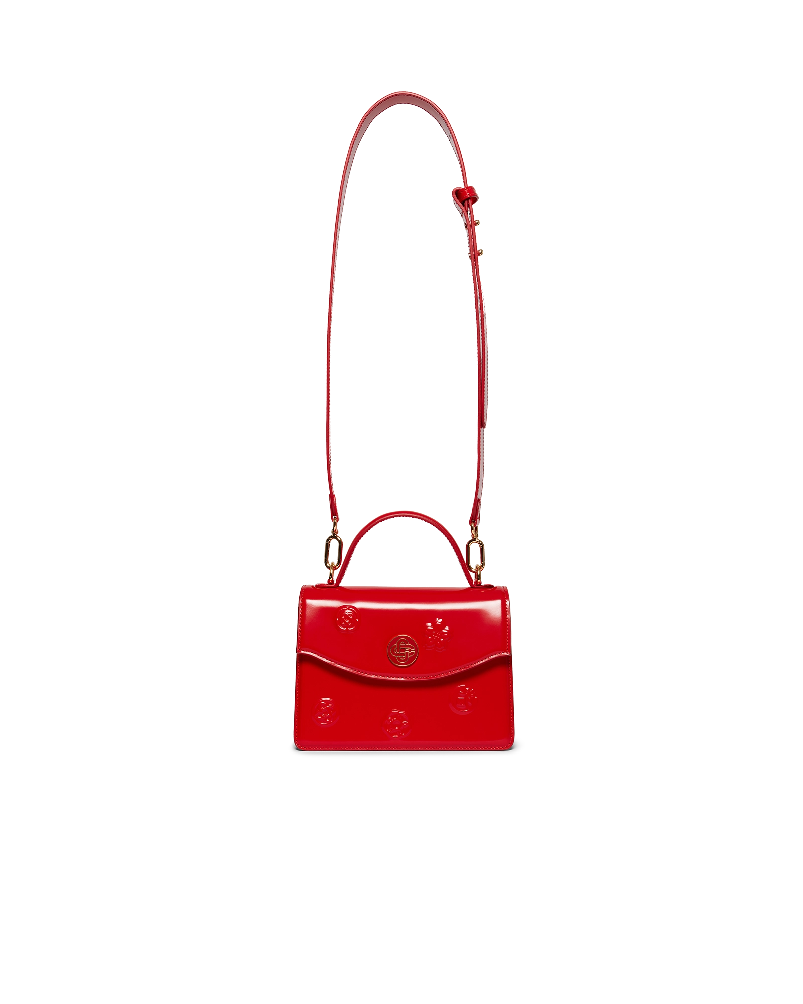 Red Emblems Mini Jeanne Bag