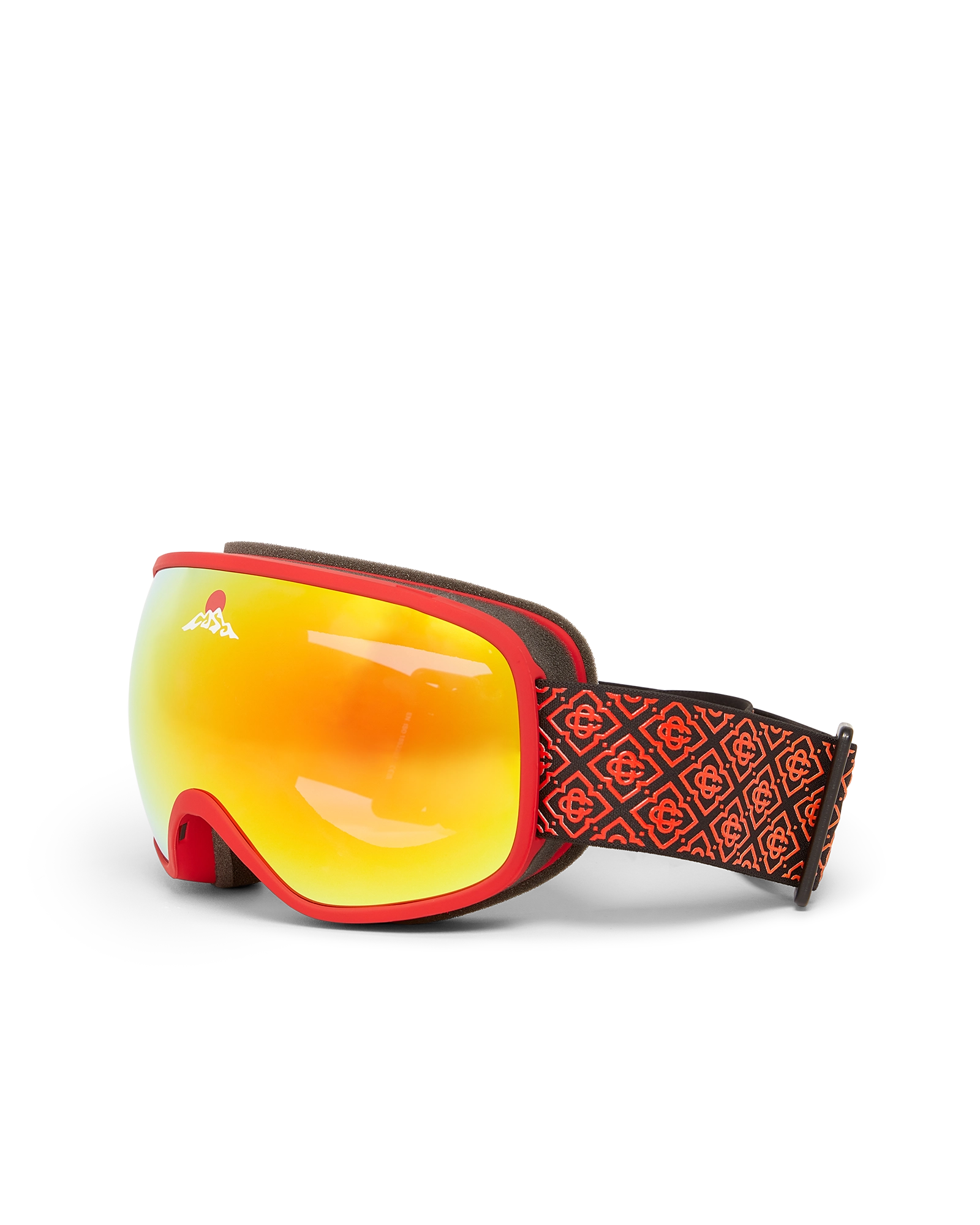 Red & Orange Gradient Ski Goggles - 图片 2