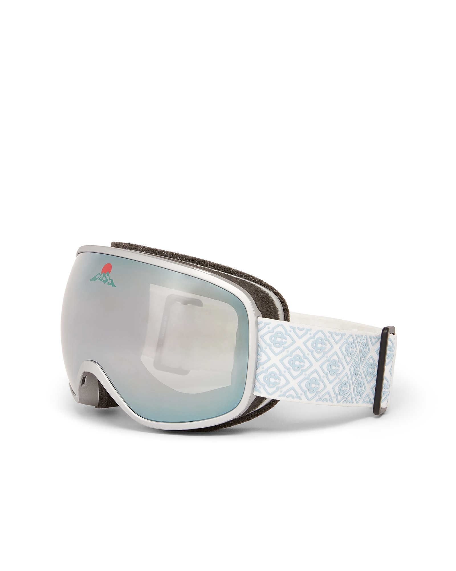 Silver & White Gradient Ski Goggles - 图片 2