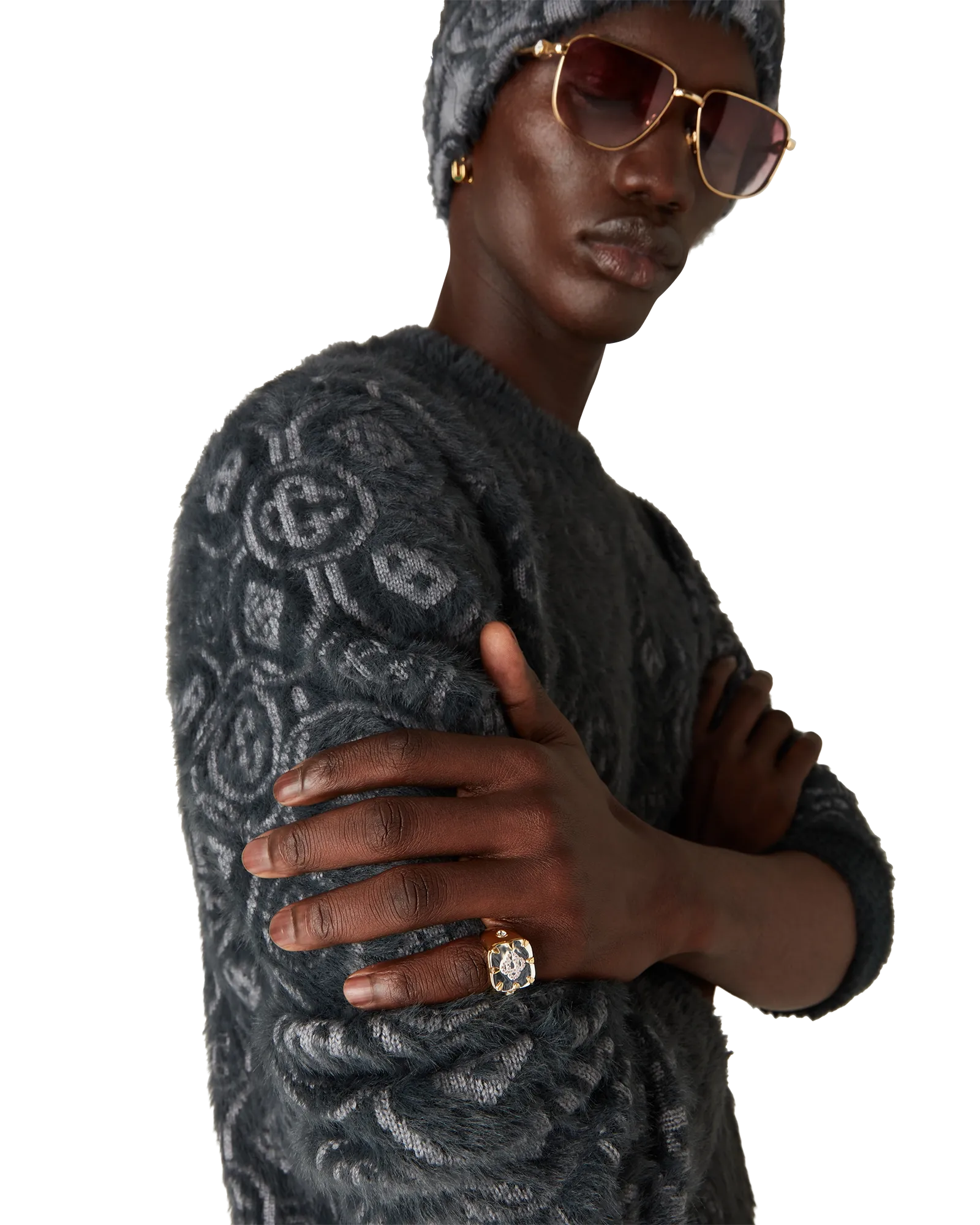 CC Logo Signet Ring - 图片 3