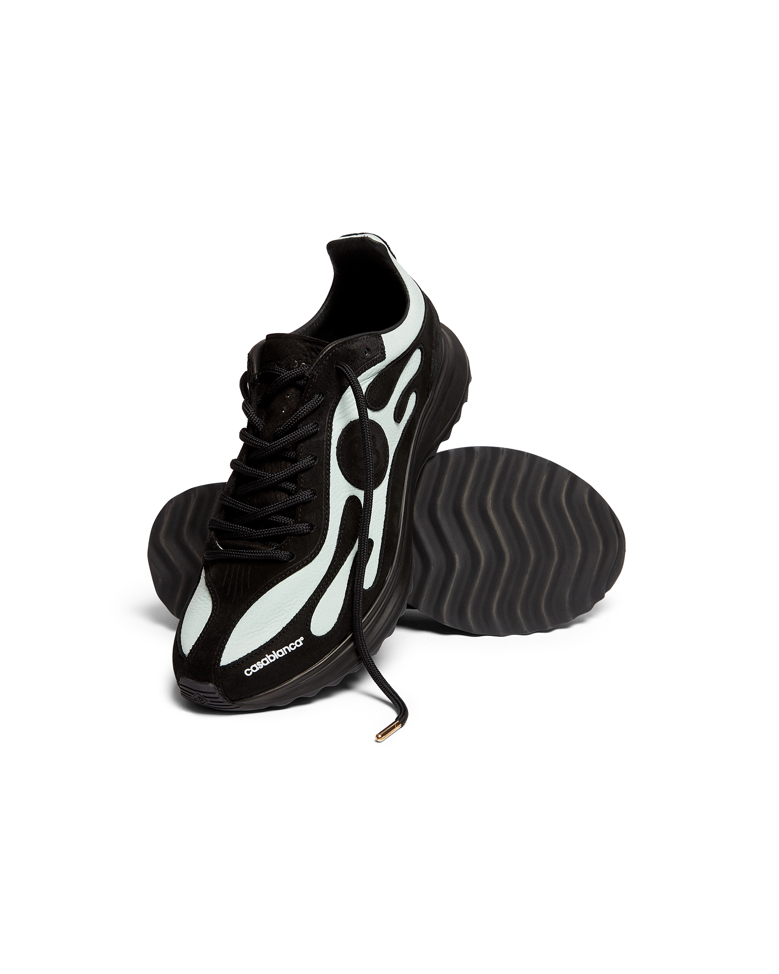 Women's Black & Mint Stade Sneaker - 图片 5