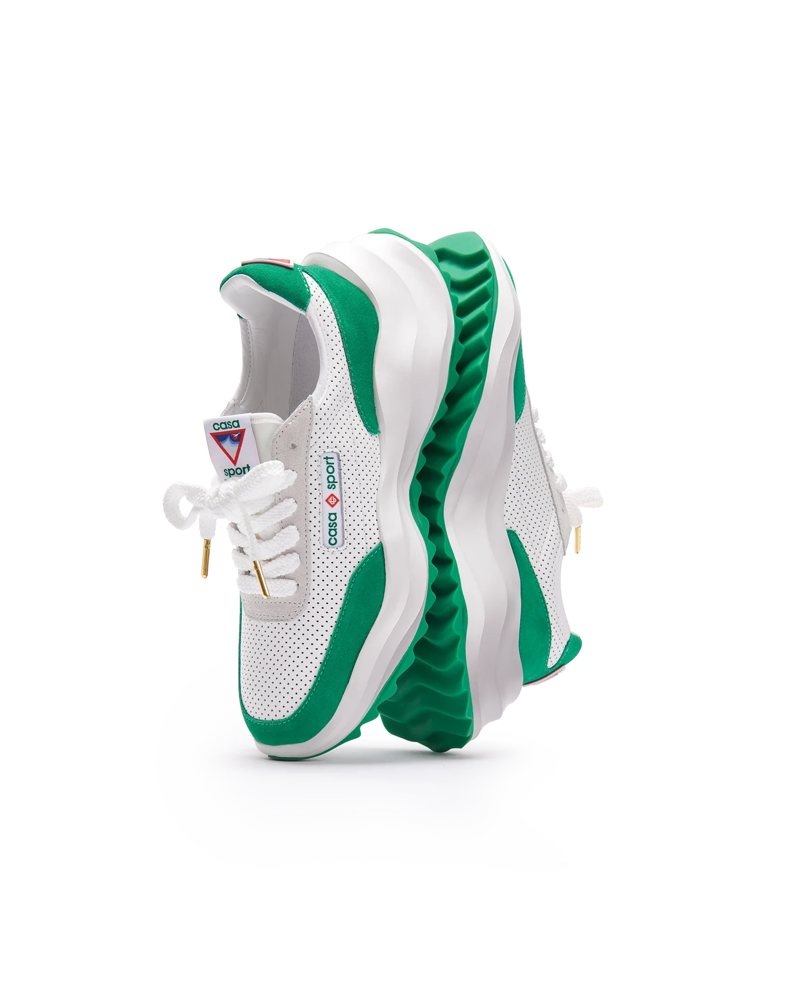 Men's Atlantis White & Tennis Green Sneaker - Image 4