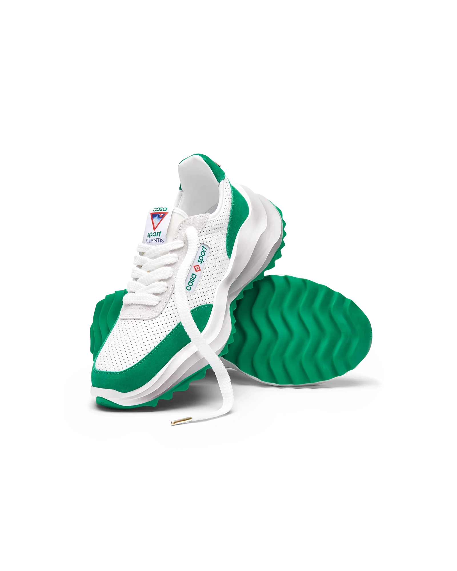 Men's Atlantis White & Tennis Green Sneaker - Image 6