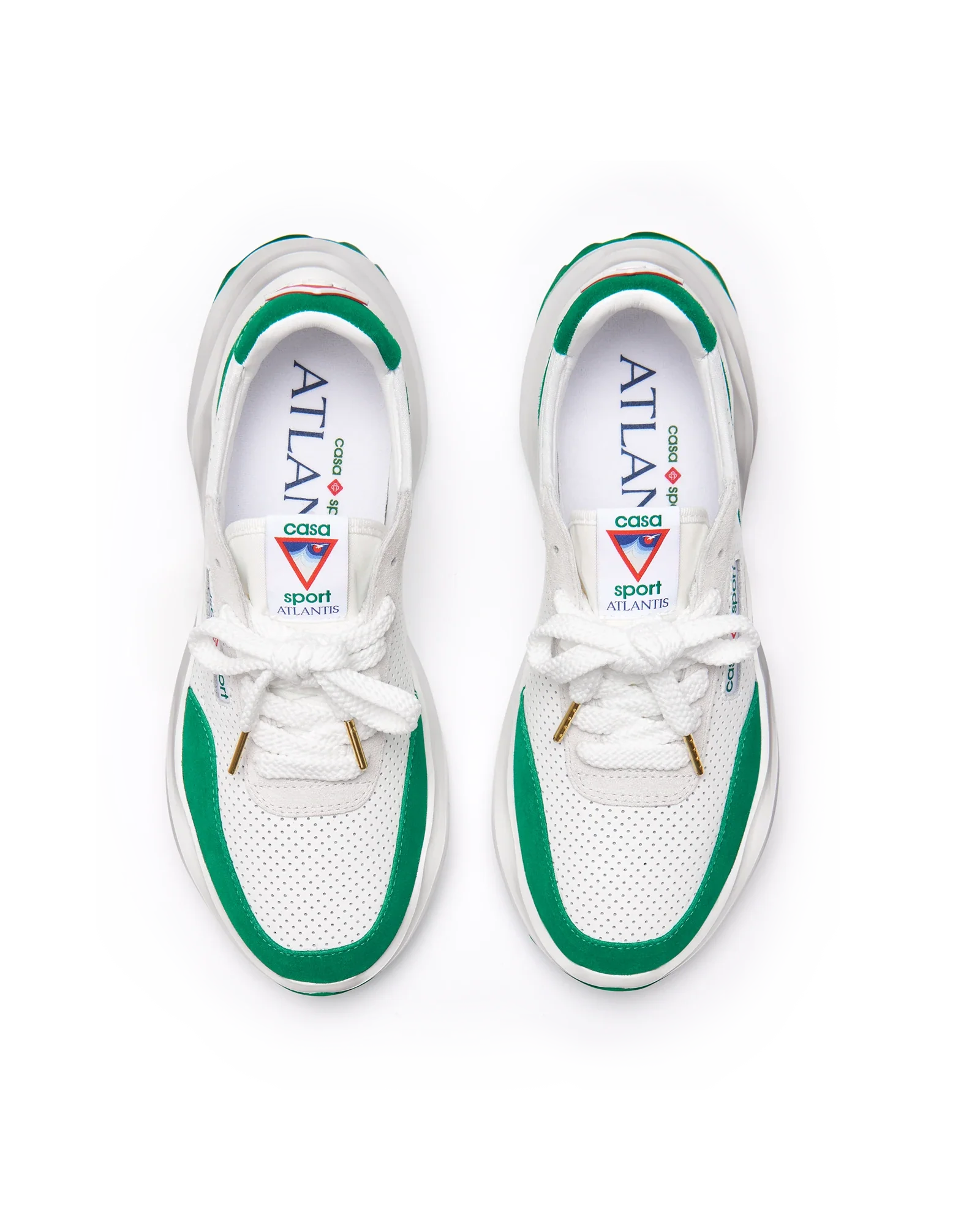 Men's Atlantis White & Tennis Green Sneaker - Image 8