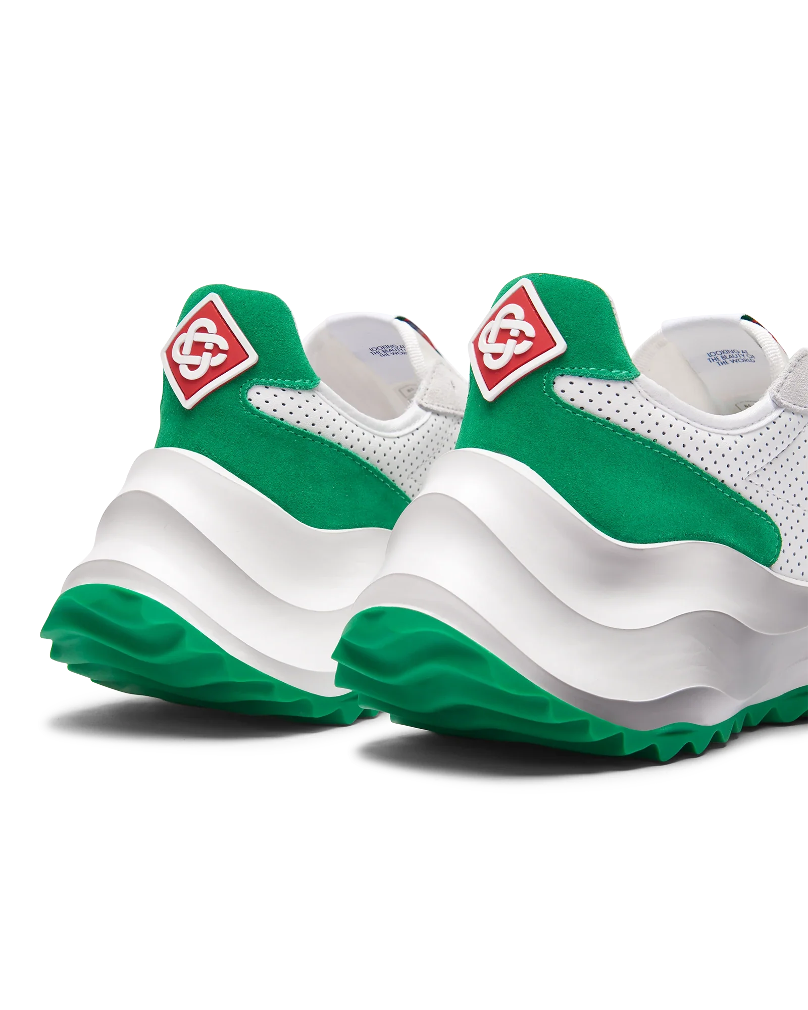 Men's Atlantis White & Tennis Green Sneaker - Image 10