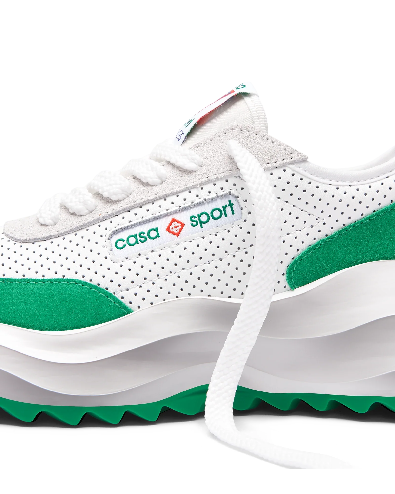 Men's Atlantis White & Tennis Green Sneaker - Image 12