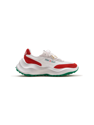 Men's Atlantis White & Red Sneaker