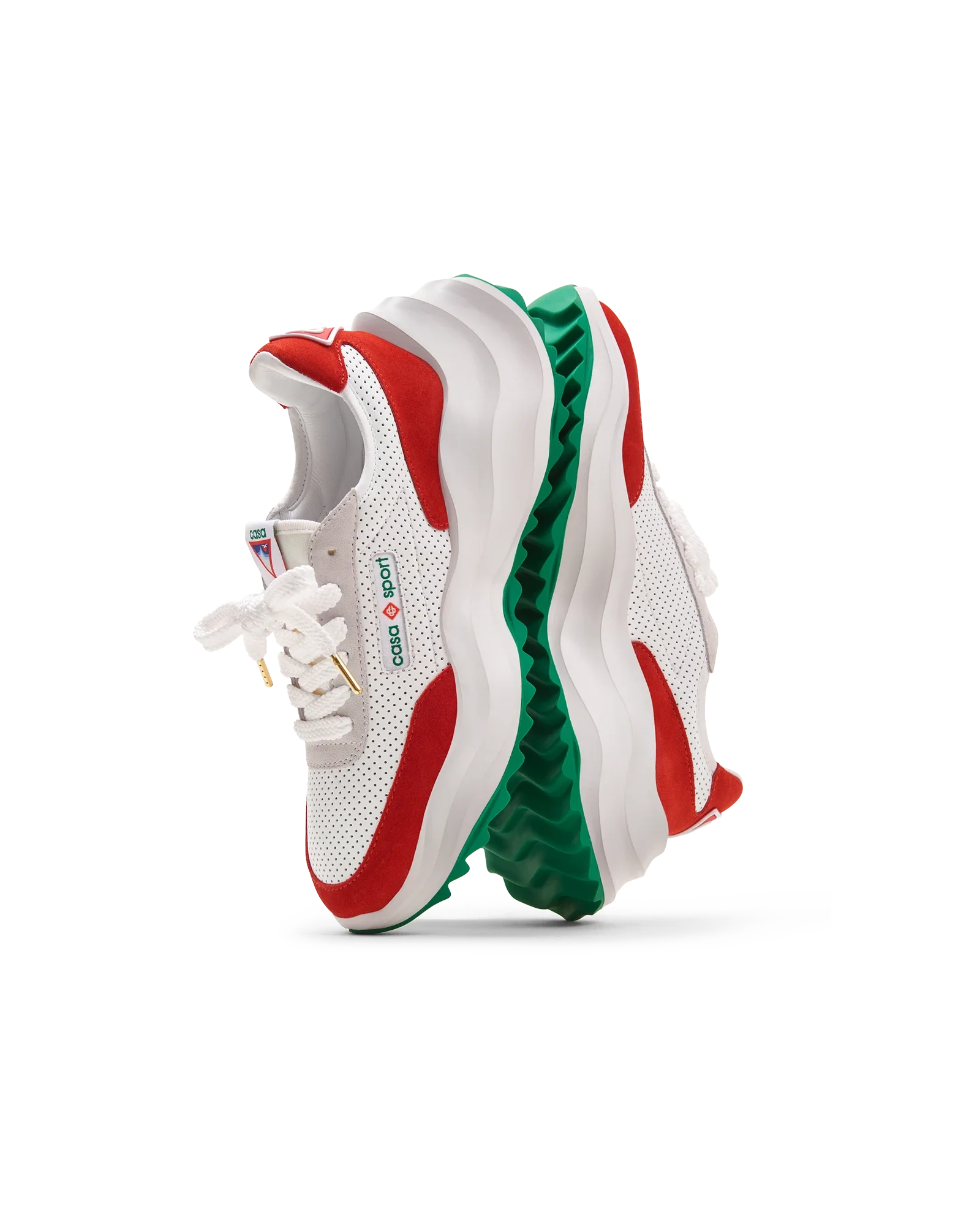 Men's Atlantis White & Red Sneaker - Image 3