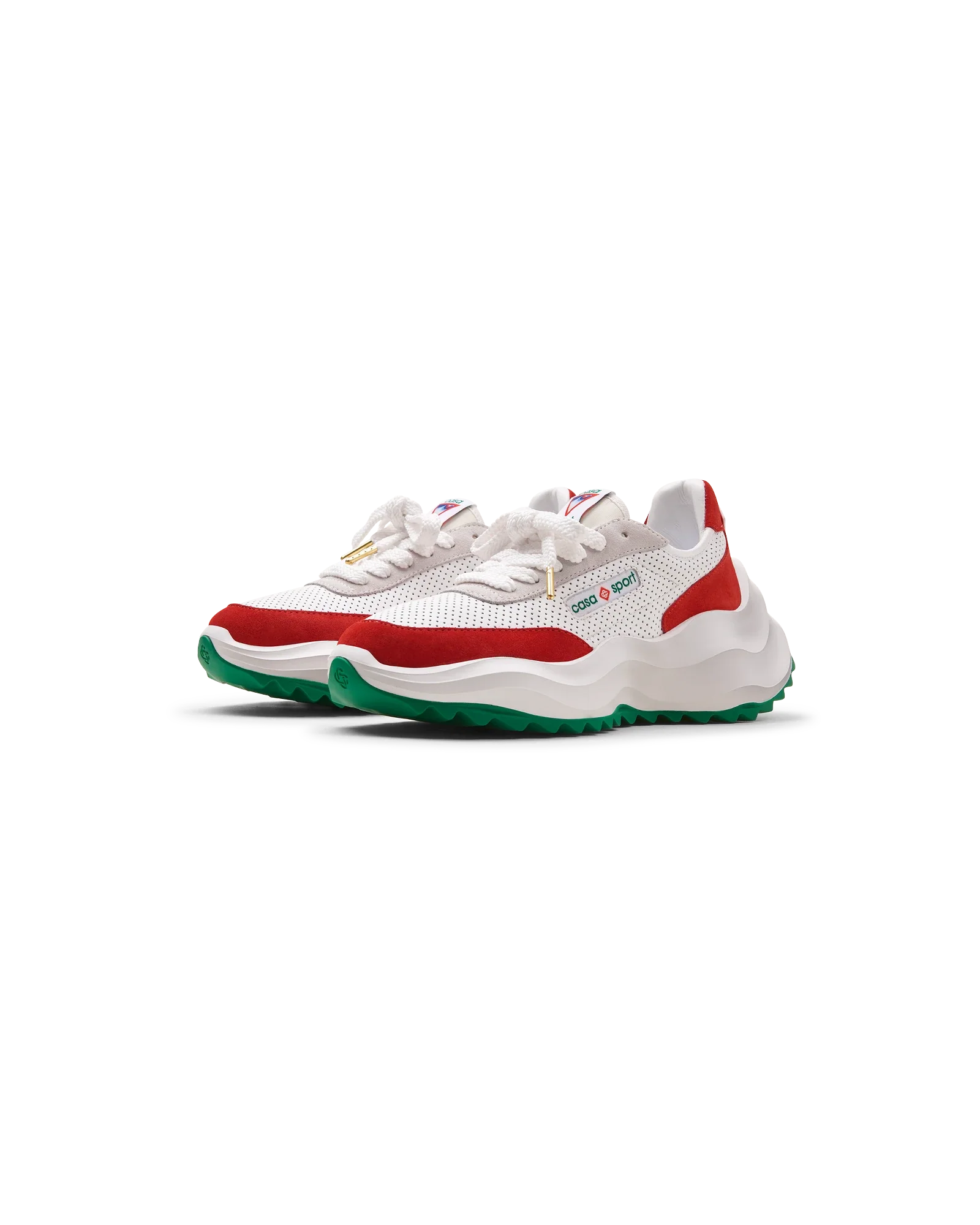 Men's Atlantis White & Red Sneaker - Image 4
