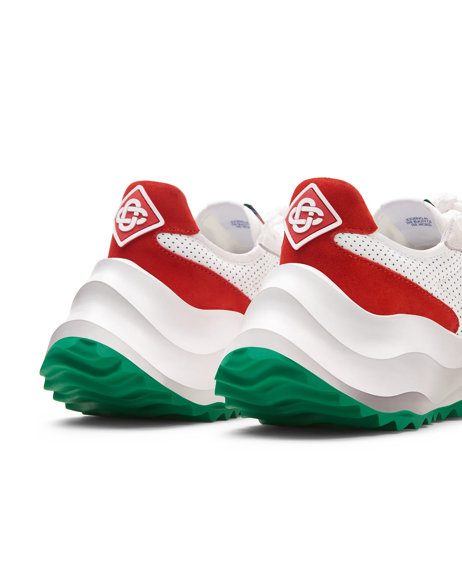 Men's Atlantis White & Red Sneaker - Image 9