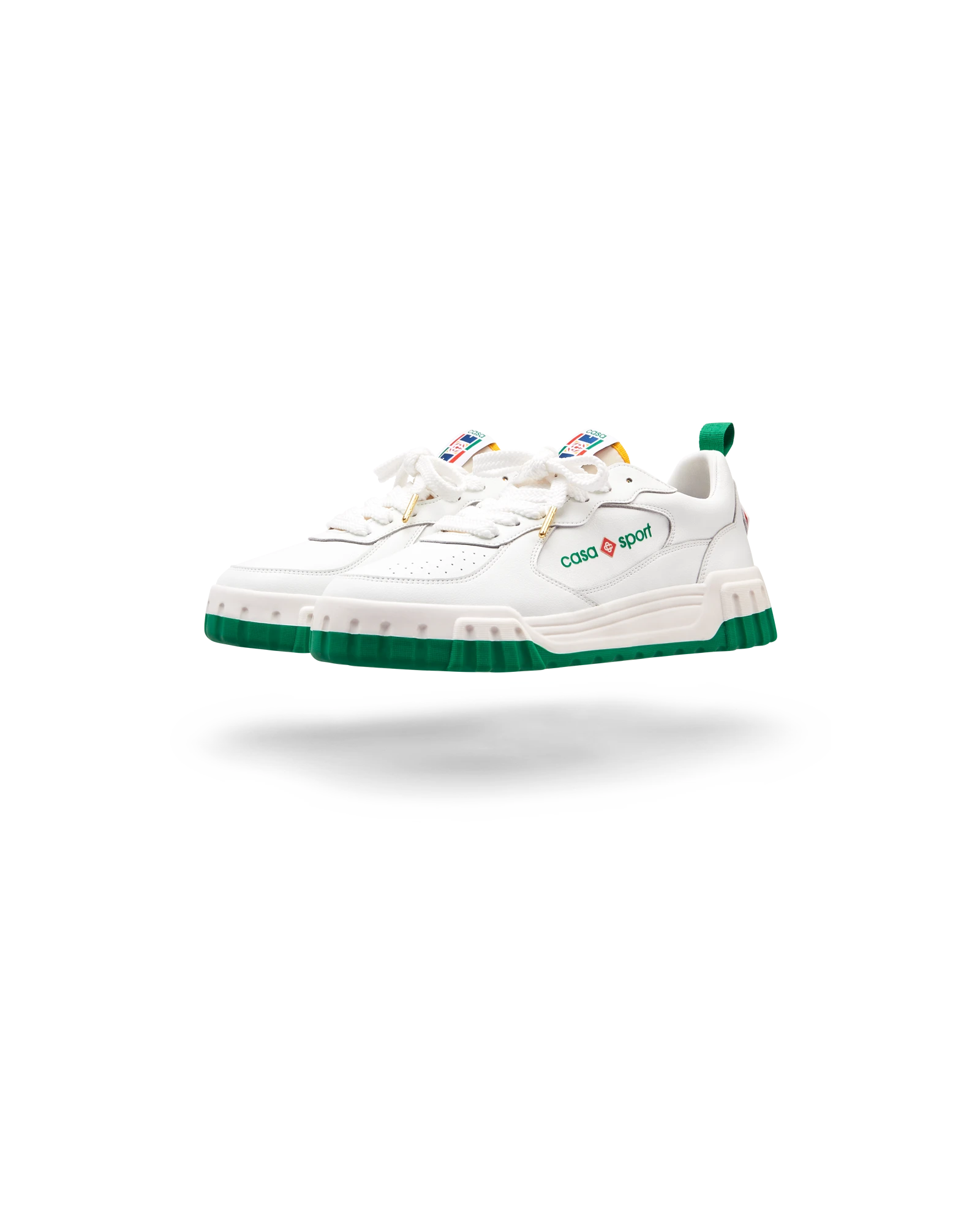 Women's Court White & Green Sneaker - 图片 7