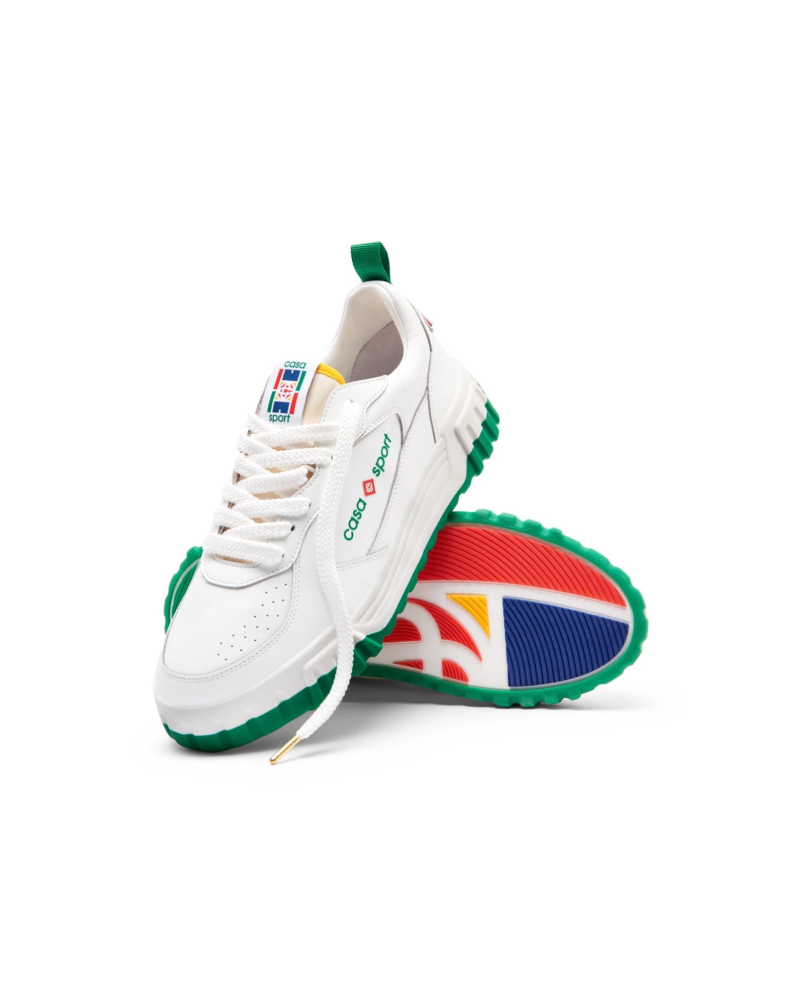 Women's Court White & Green Sneaker - 图片 4