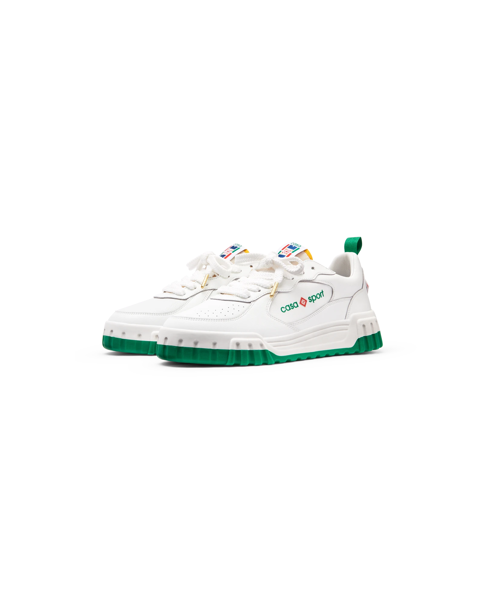 Women's Court White & Green Sneaker - 图片 12