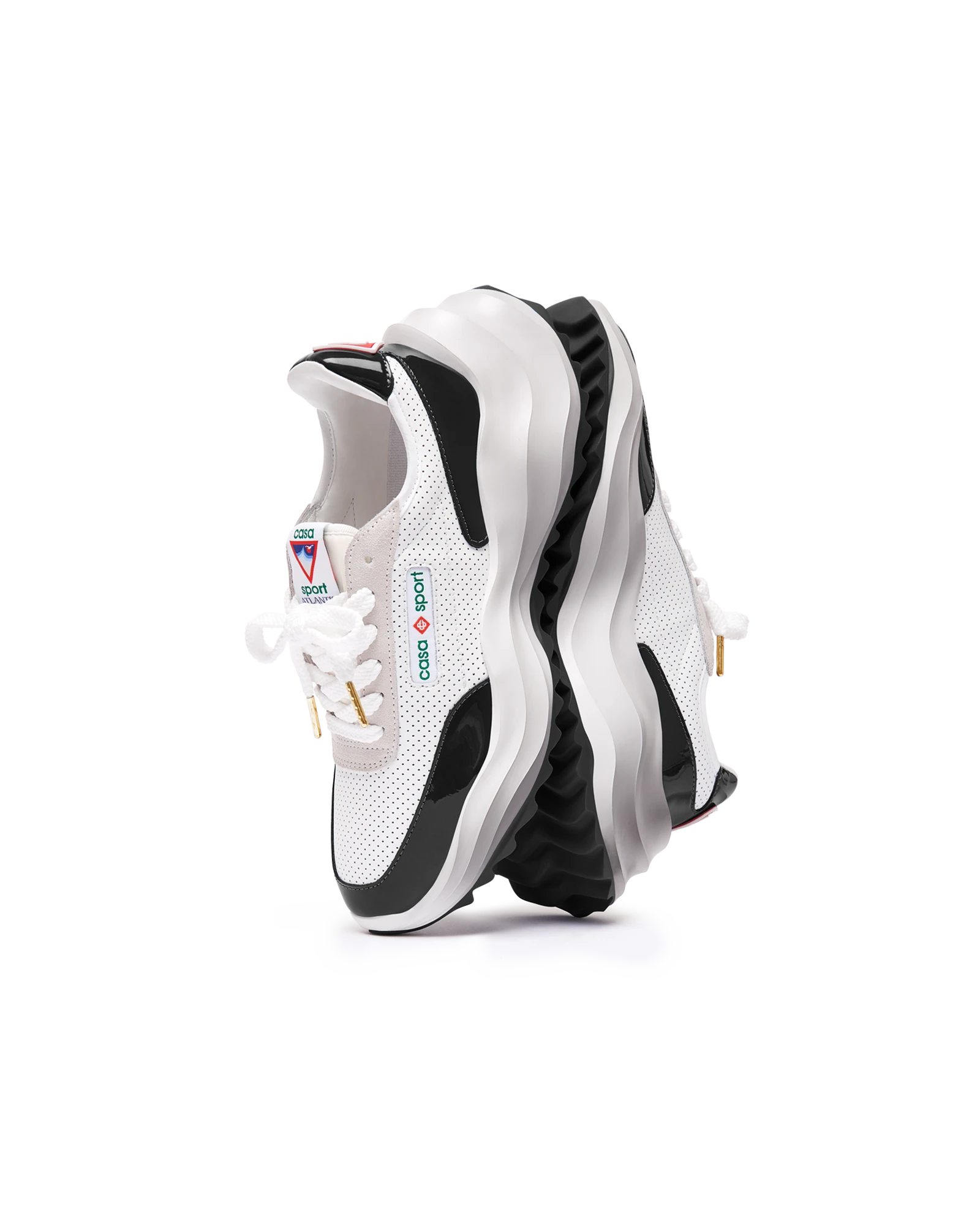 Women's Atlantis White & Black Sneaker - 图片 3