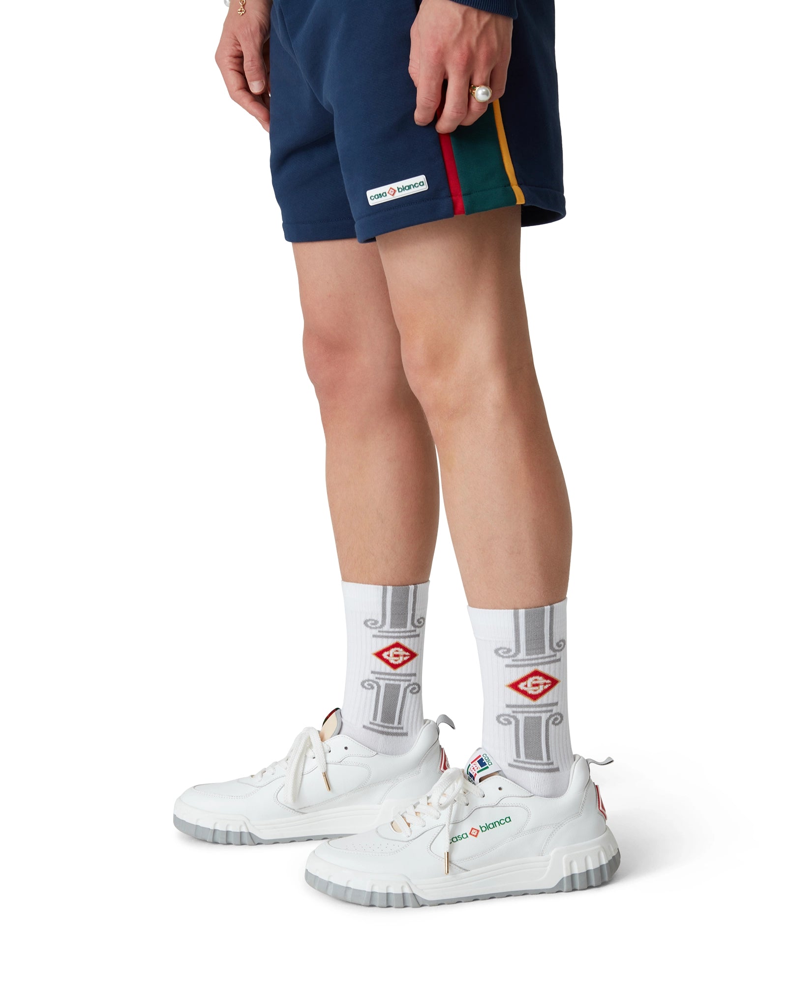 Men's Court White & Grey Sneaker - Image 5