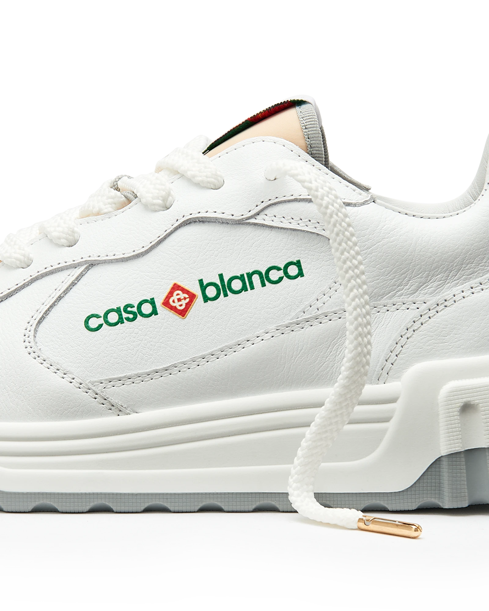 Men's Court White & Grey Sneaker - Image 15