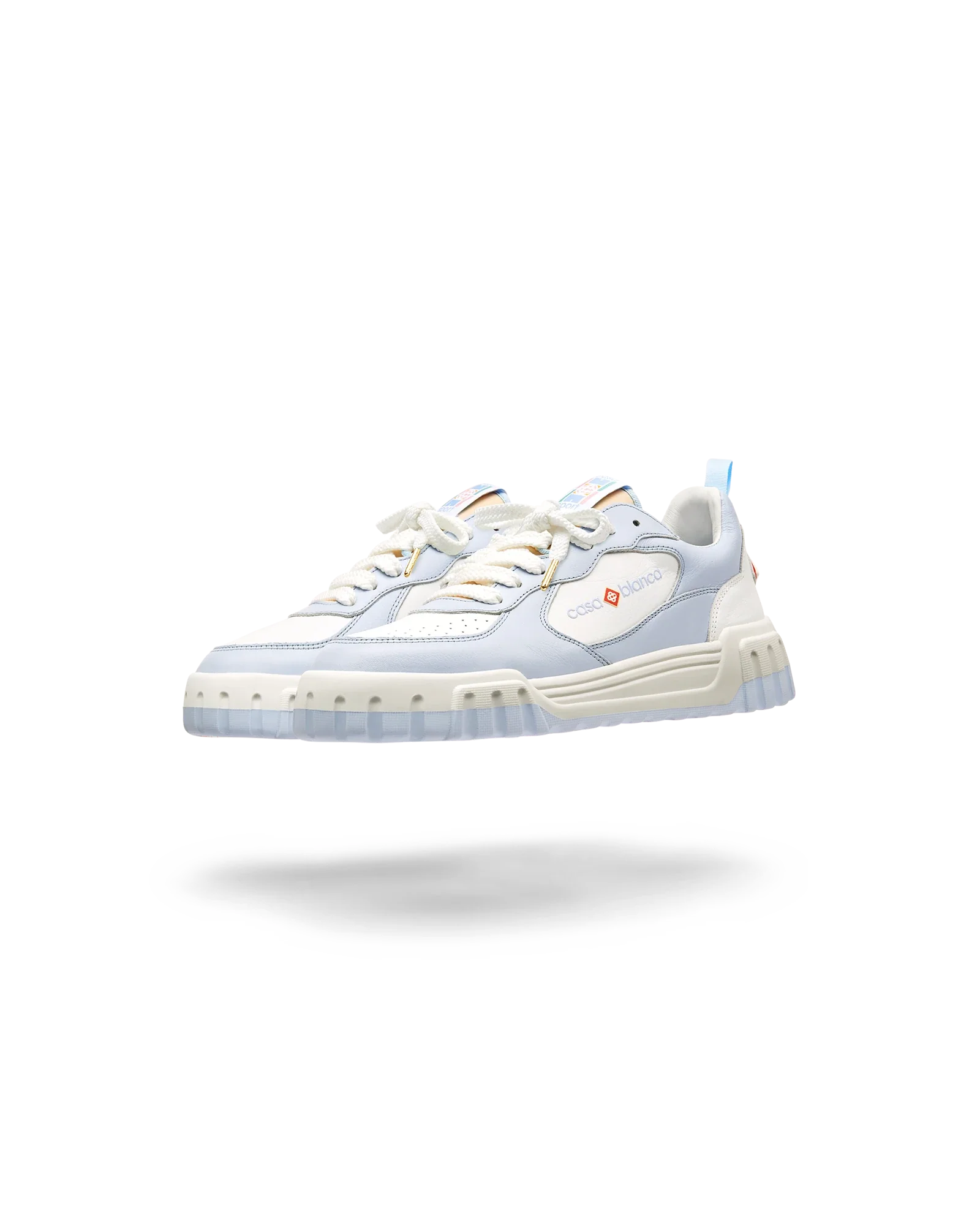 Men's Court White & Powder Blue Sneaker - Image 4