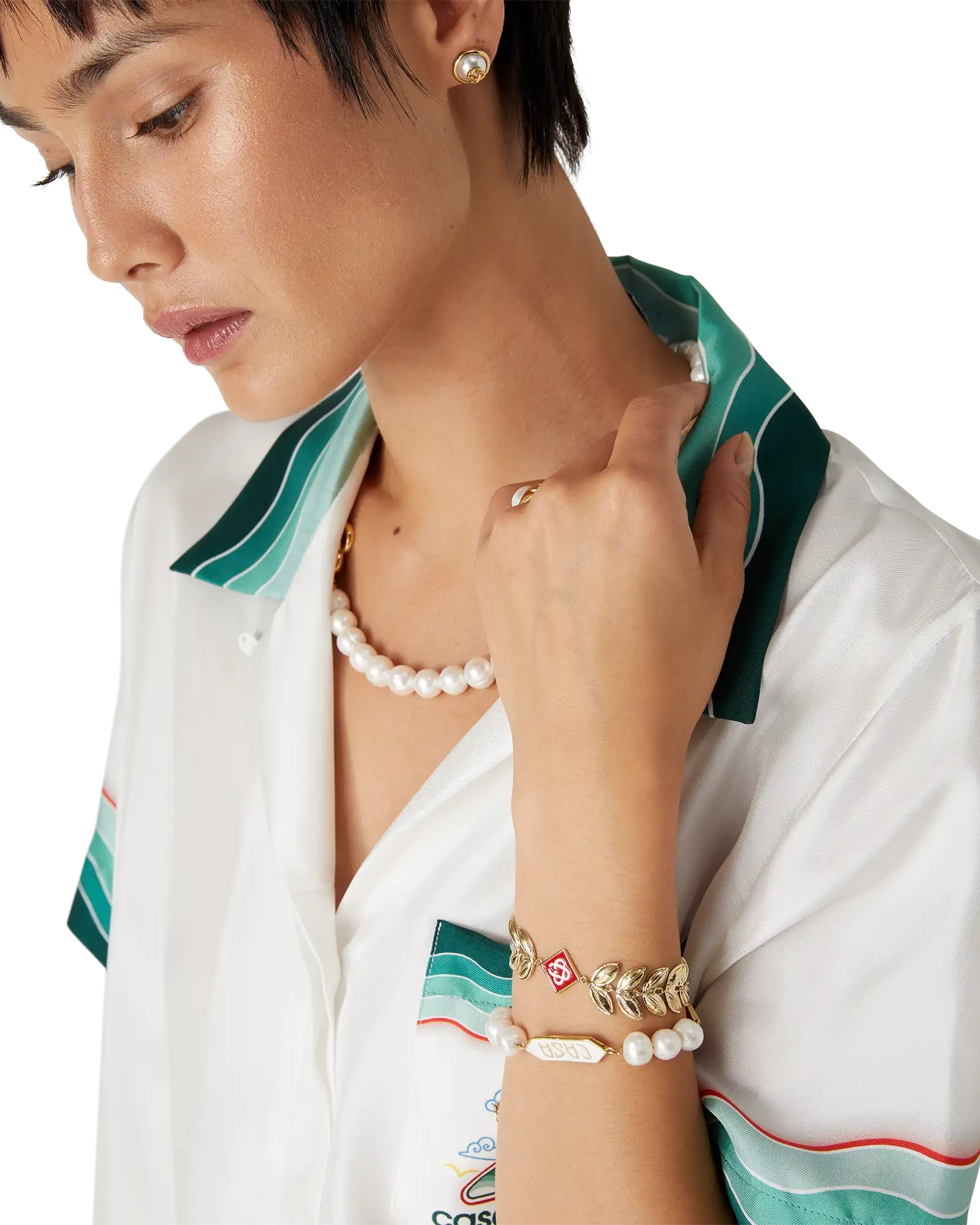 Gold Laurel Leaf Bracelet - 图片 3