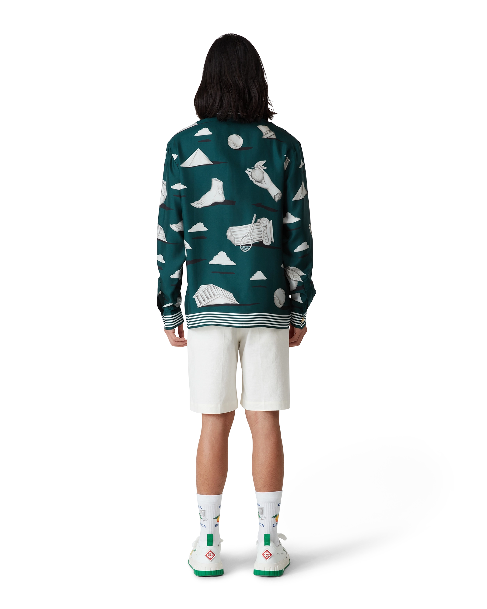 Men's Court White & Green Sneaker - Image 4