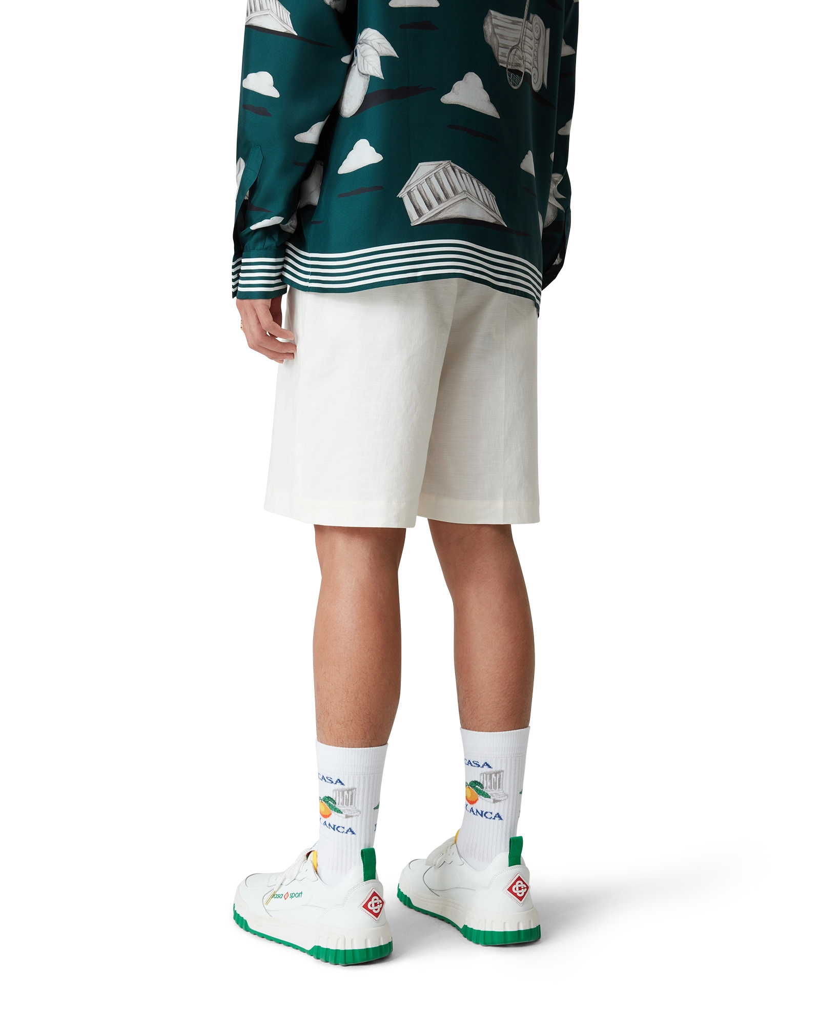 Men's Court White & Green Sneaker - Image 5