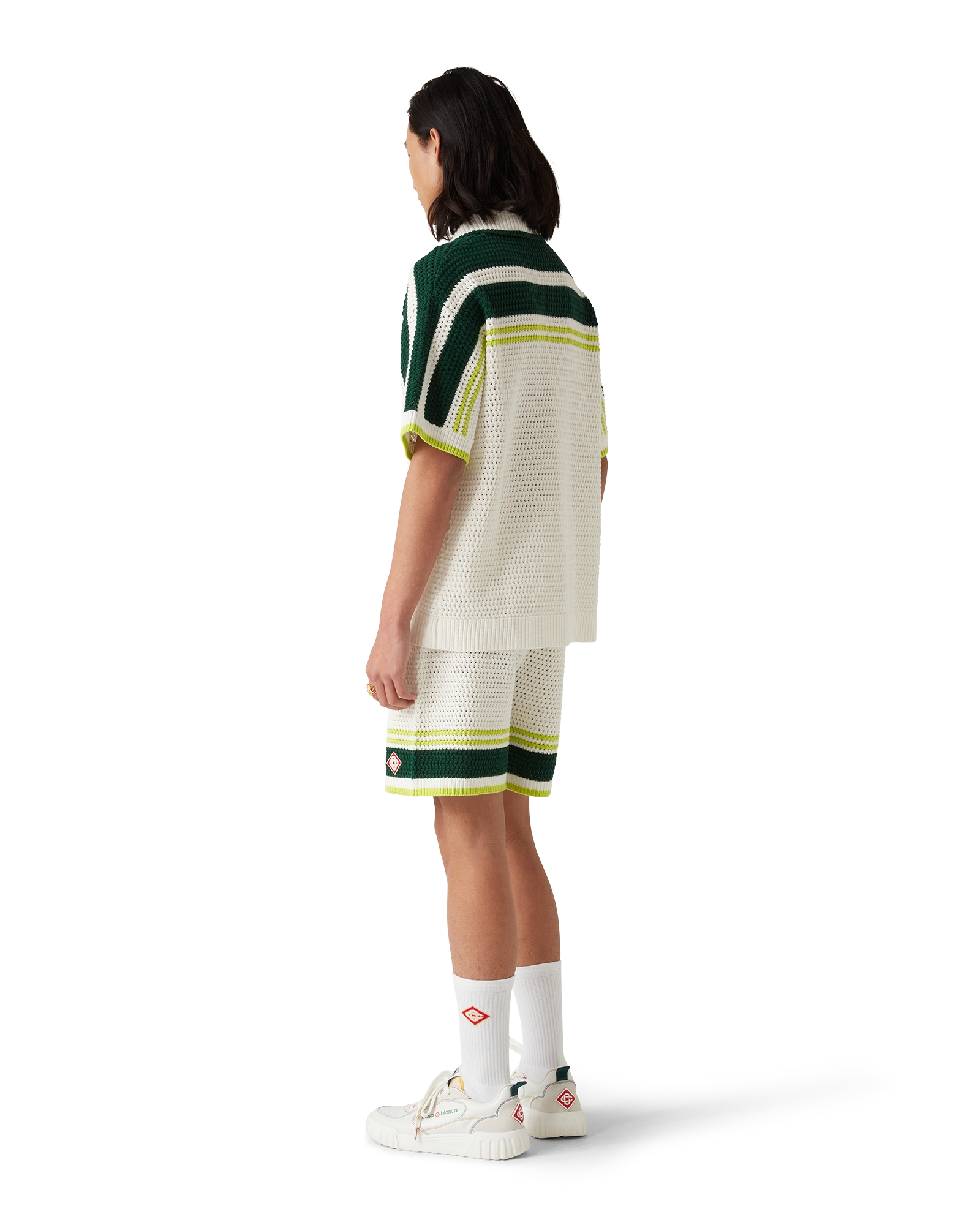 Men's Court White & Multicolour Sneakers - 图片 11