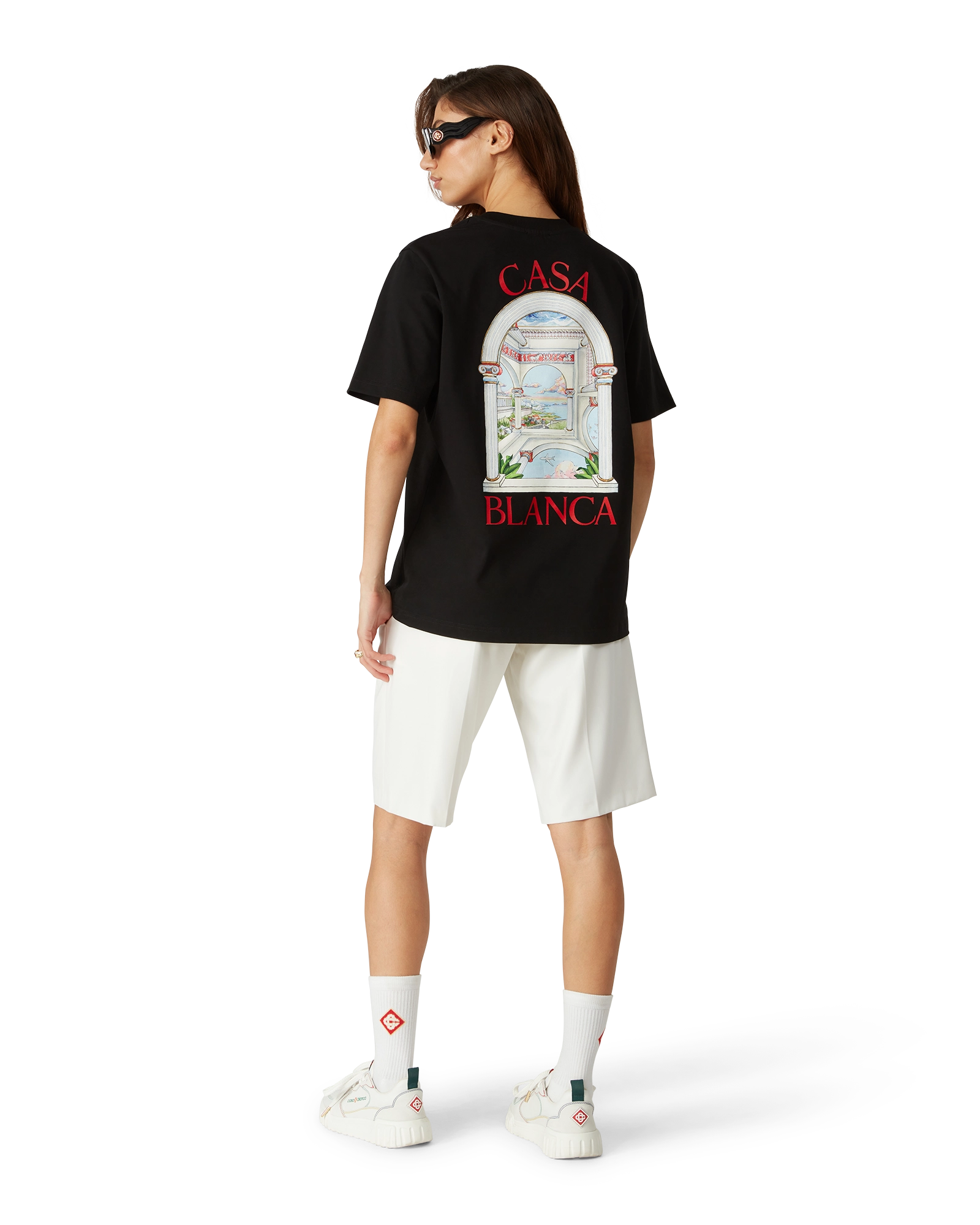 Women's Court White & Multicolour White Sneakers - 图片 4