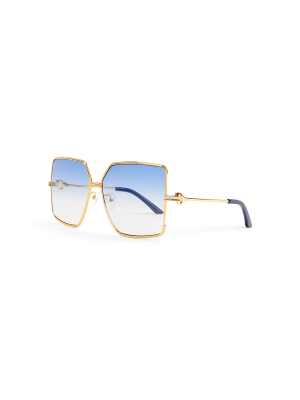 Blue & Gold The Castillo Sunglasses