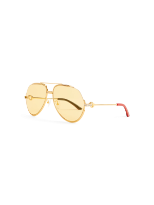 Yellow & Gold The Albán Sunglasses