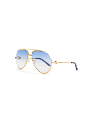 Blue & Gold The Albán Sunglasses