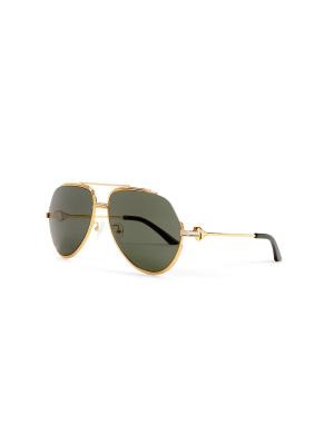 Black & Gold The Albán Sunglasses
