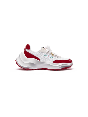 Women's Atlantis White & Haute Red Sneaker