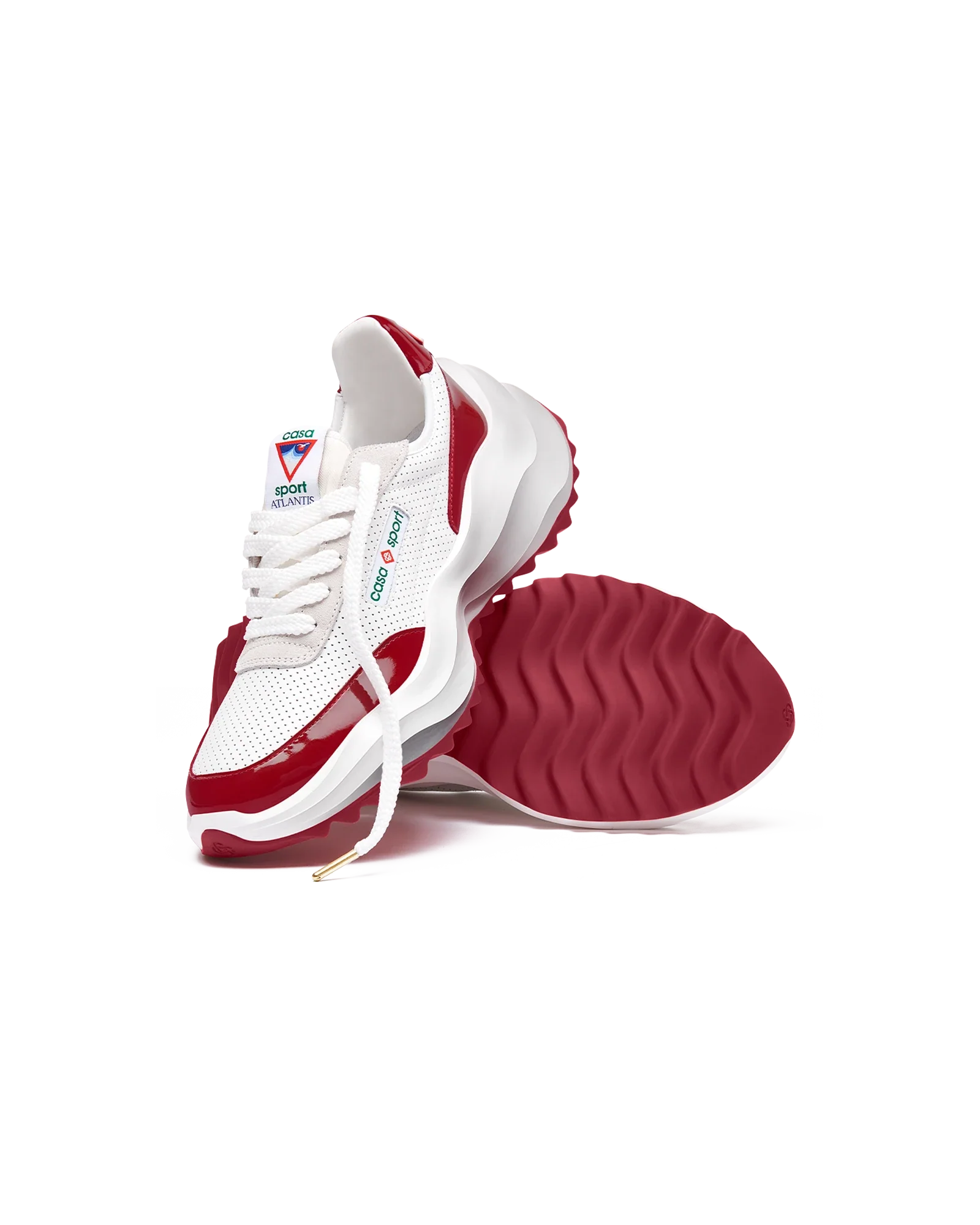 Men's Atlantis White & Haute Red Sneaker - Image 5