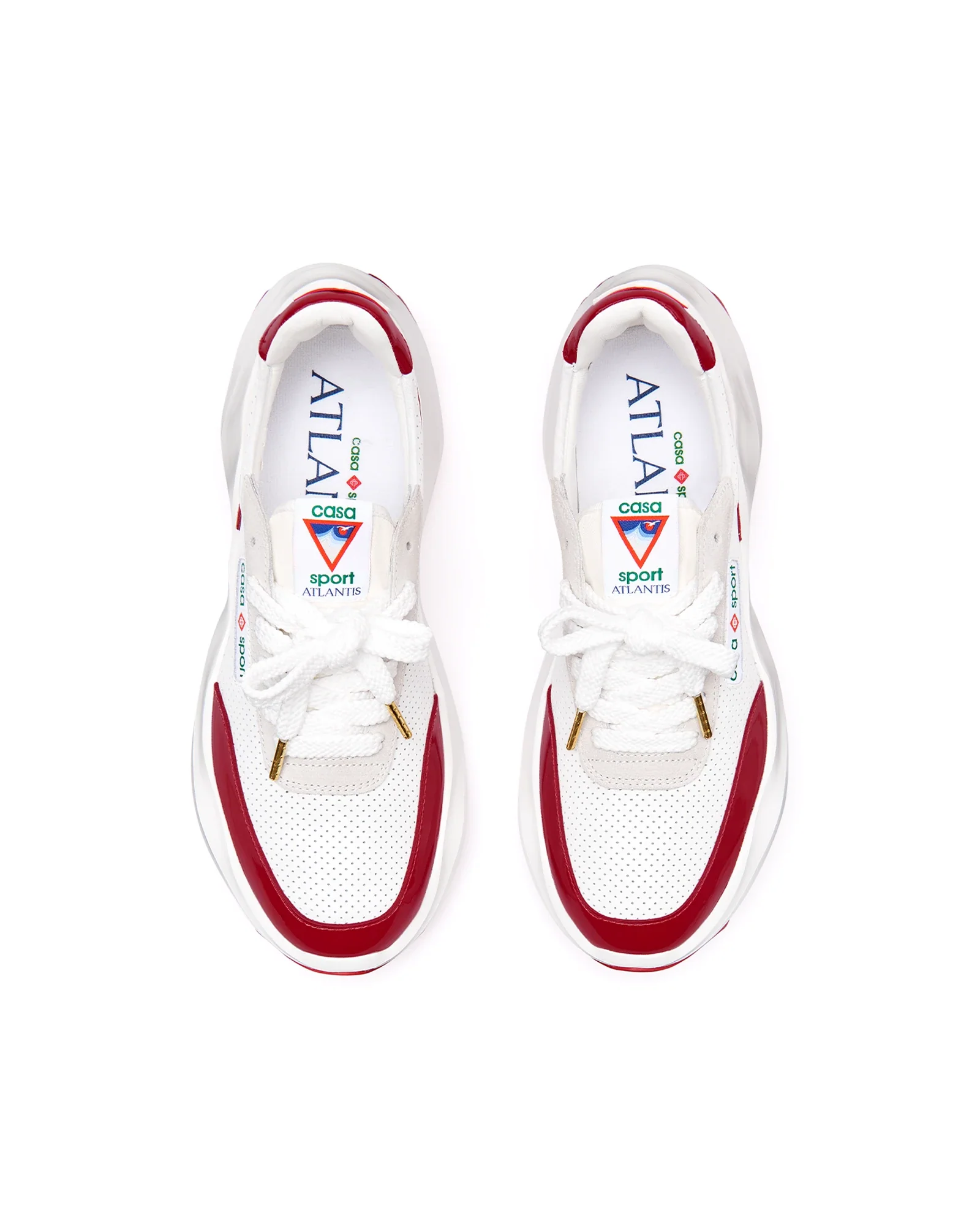 Men's Atlantis White & Haute Red Sneaker - Image 8