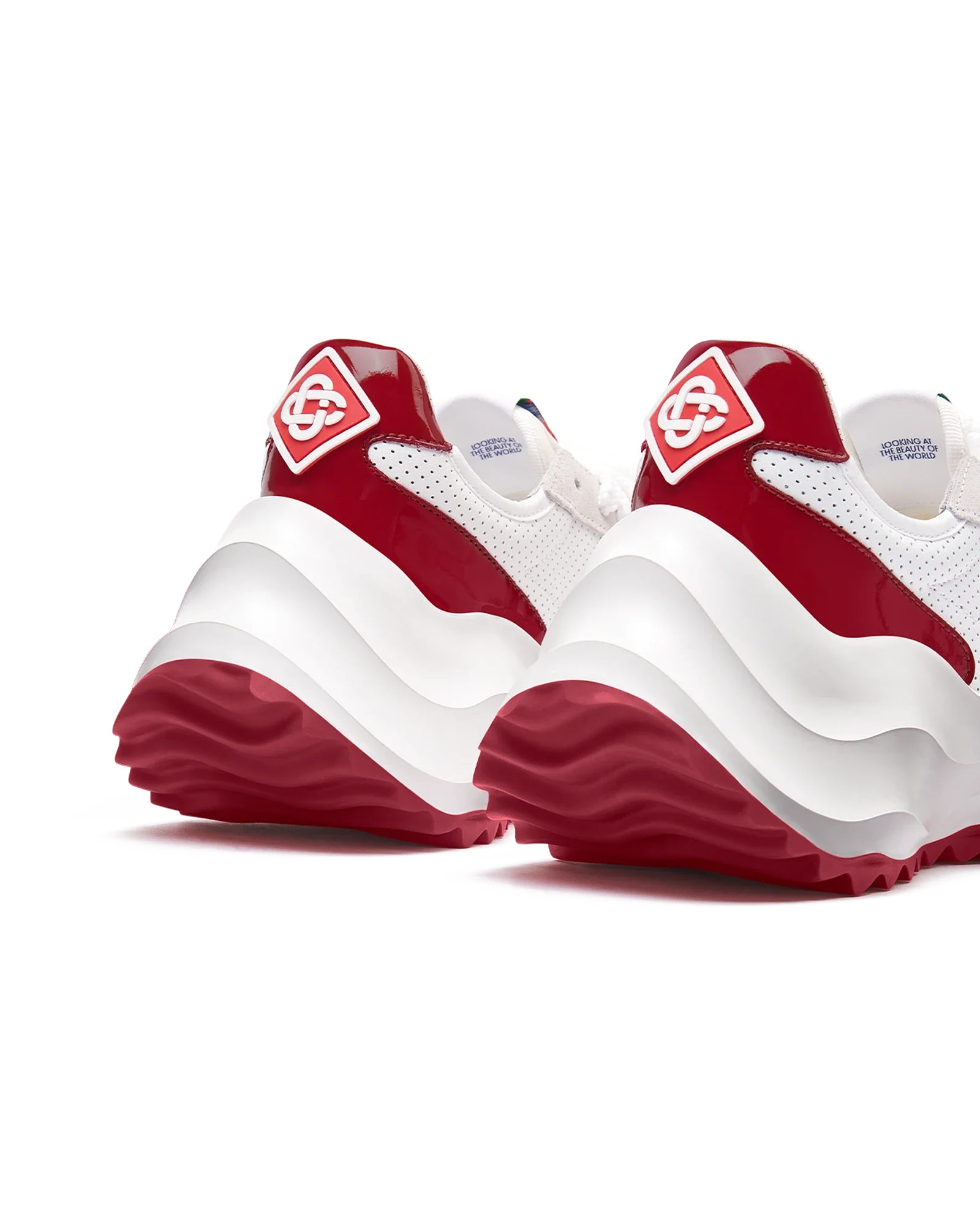 Men's Atlantis White & Haute Red Sneaker - Image 10