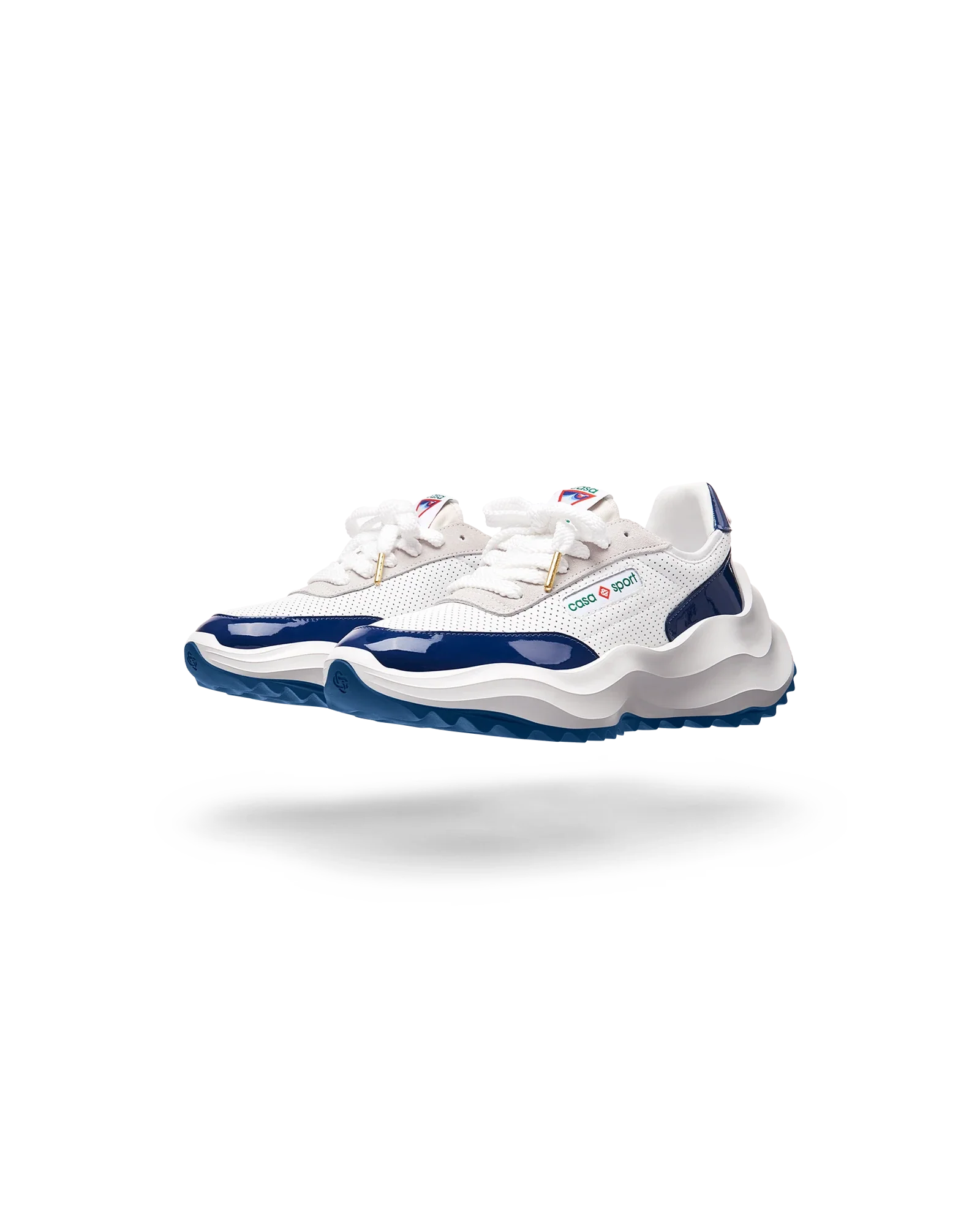 Women's Atlantis White & Midnight Navy Sneaker - 图片 4