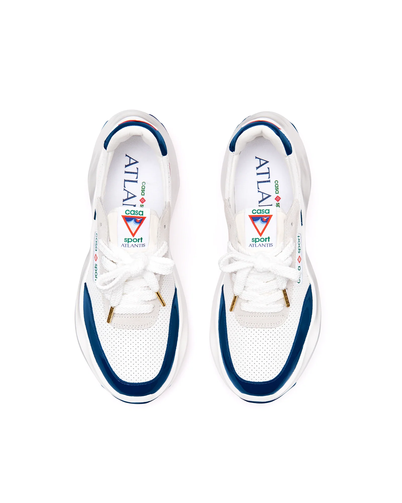 Men's Atlantis White & Midnight Navy Sneaker - Image 8