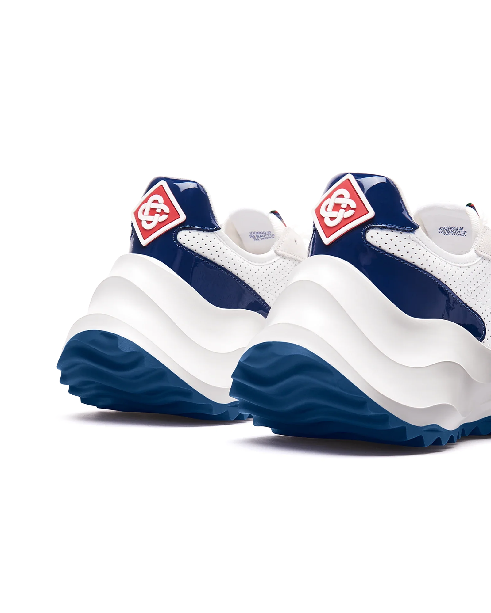 Women's Atlantis White & Midnight Navy Sneaker - 图片 10