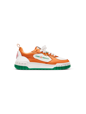 Men's Court Orange & White Sneaker