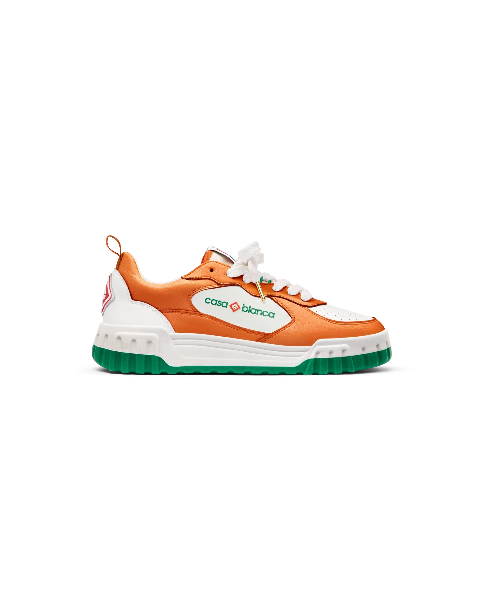 Men's Court Orange & White Sneaker