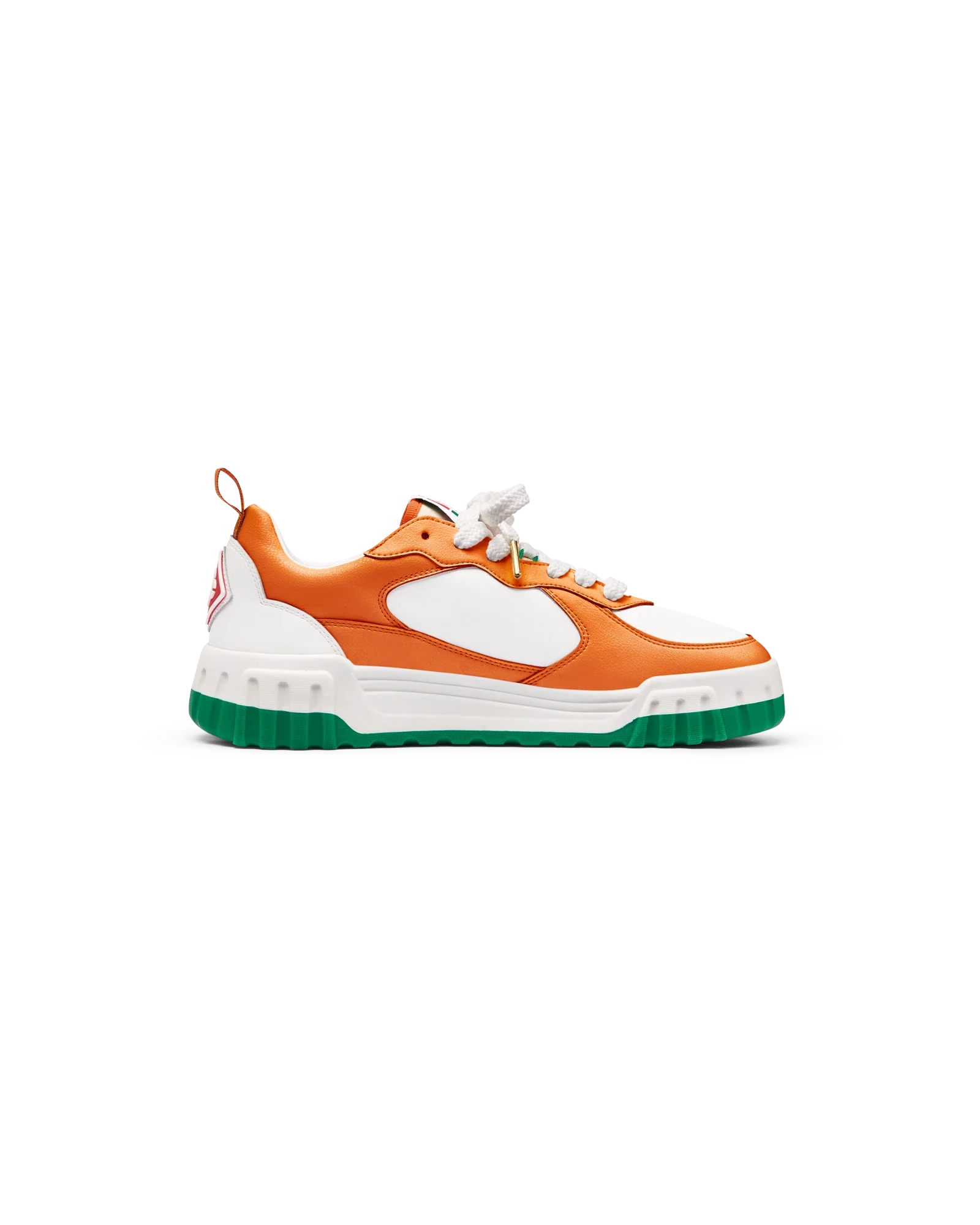 Men's Court Orange & White Sneaker - Image 2