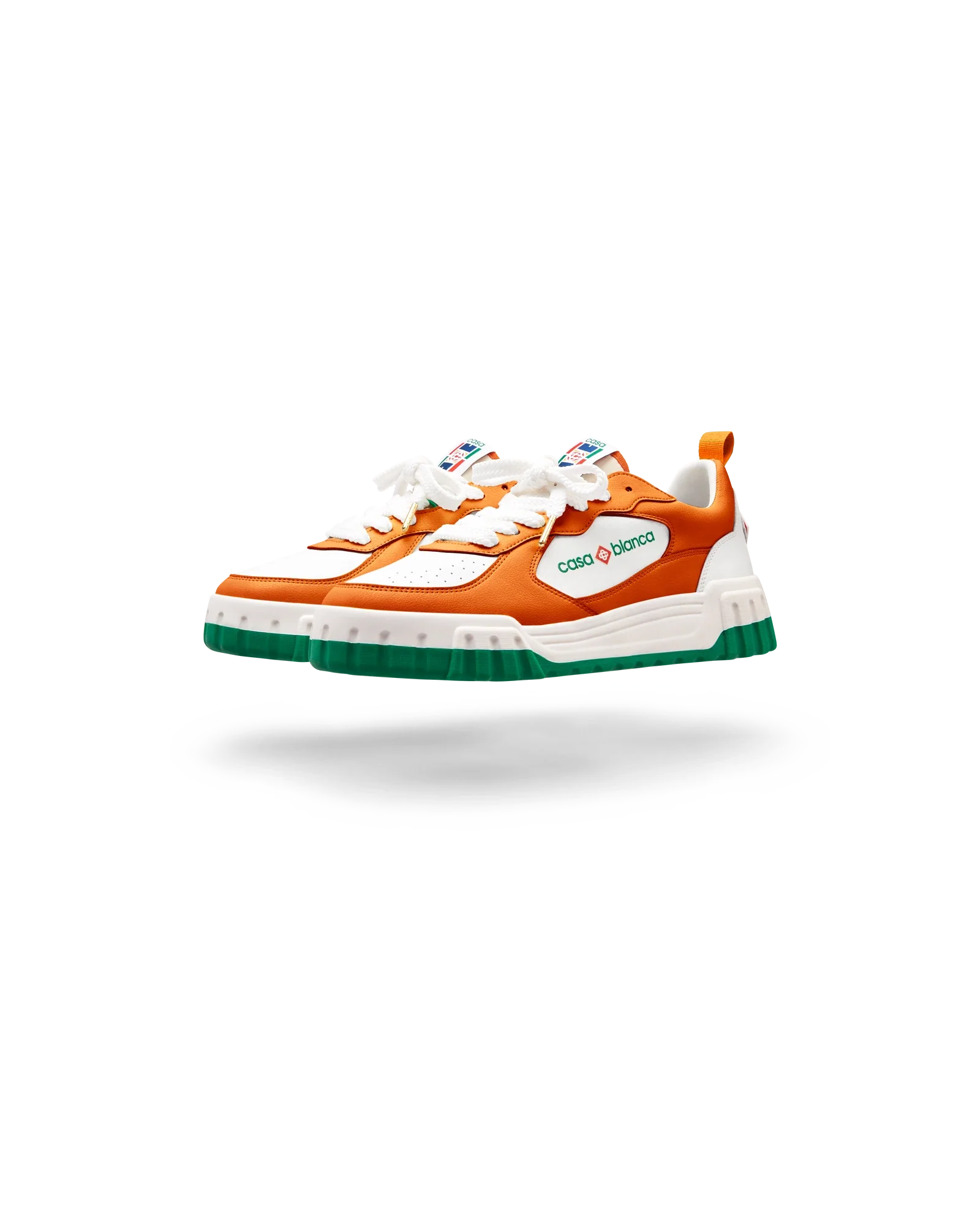 Women's Court Orange & White Sneaker - 图片 4