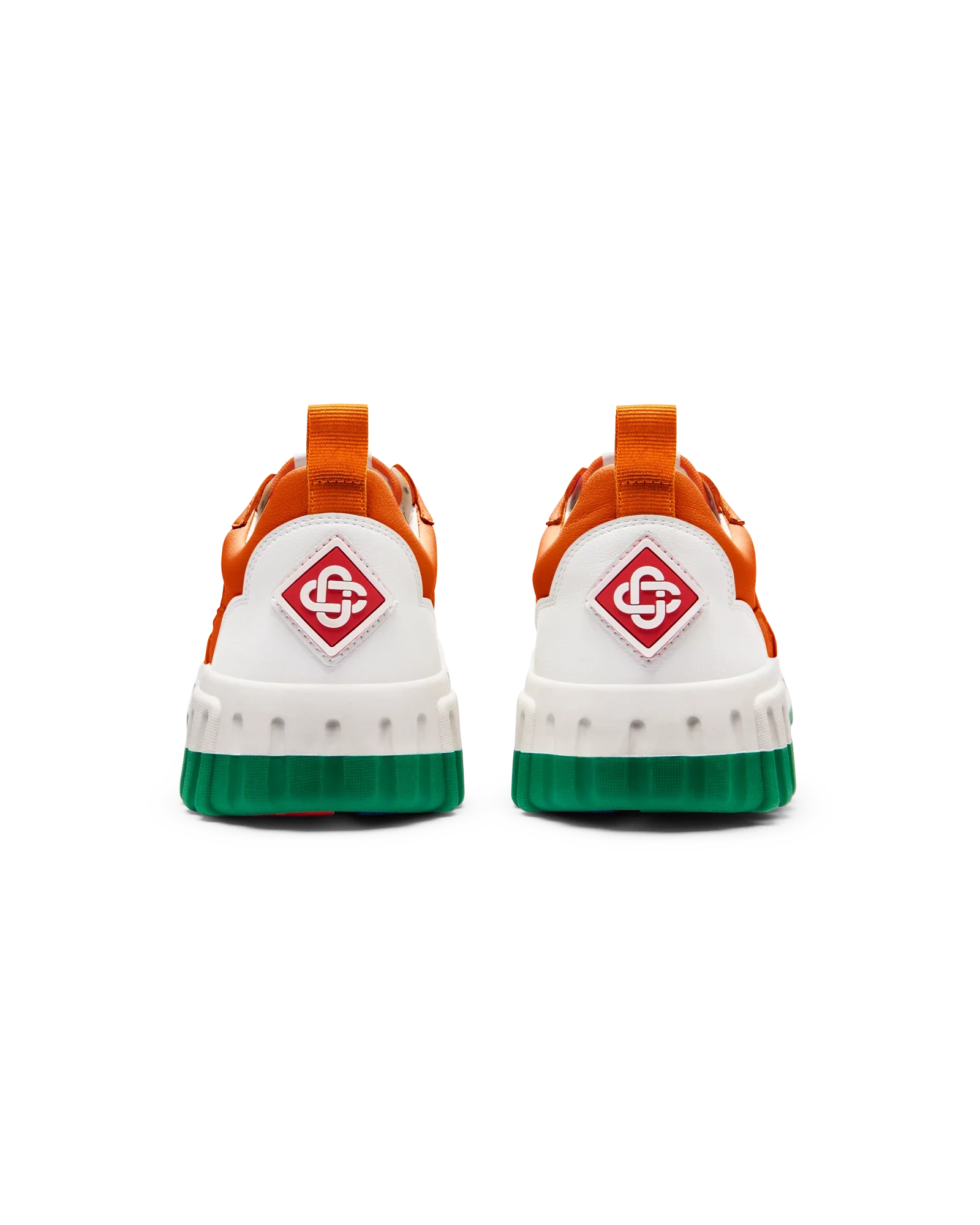 Men's Court Orange & White Sneaker - Image 9