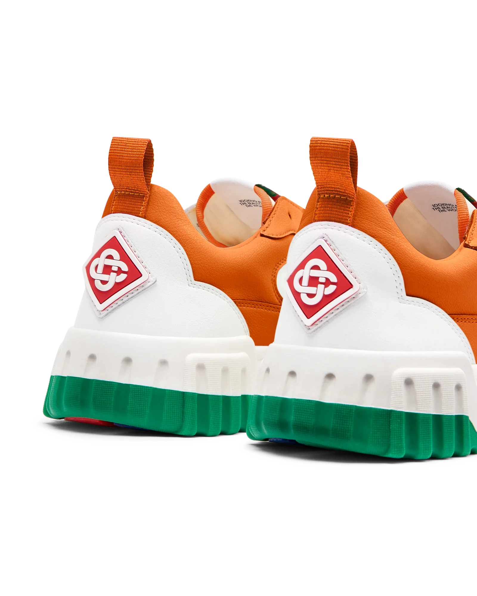 Women's Court Orange & White Sneaker - 图片 10