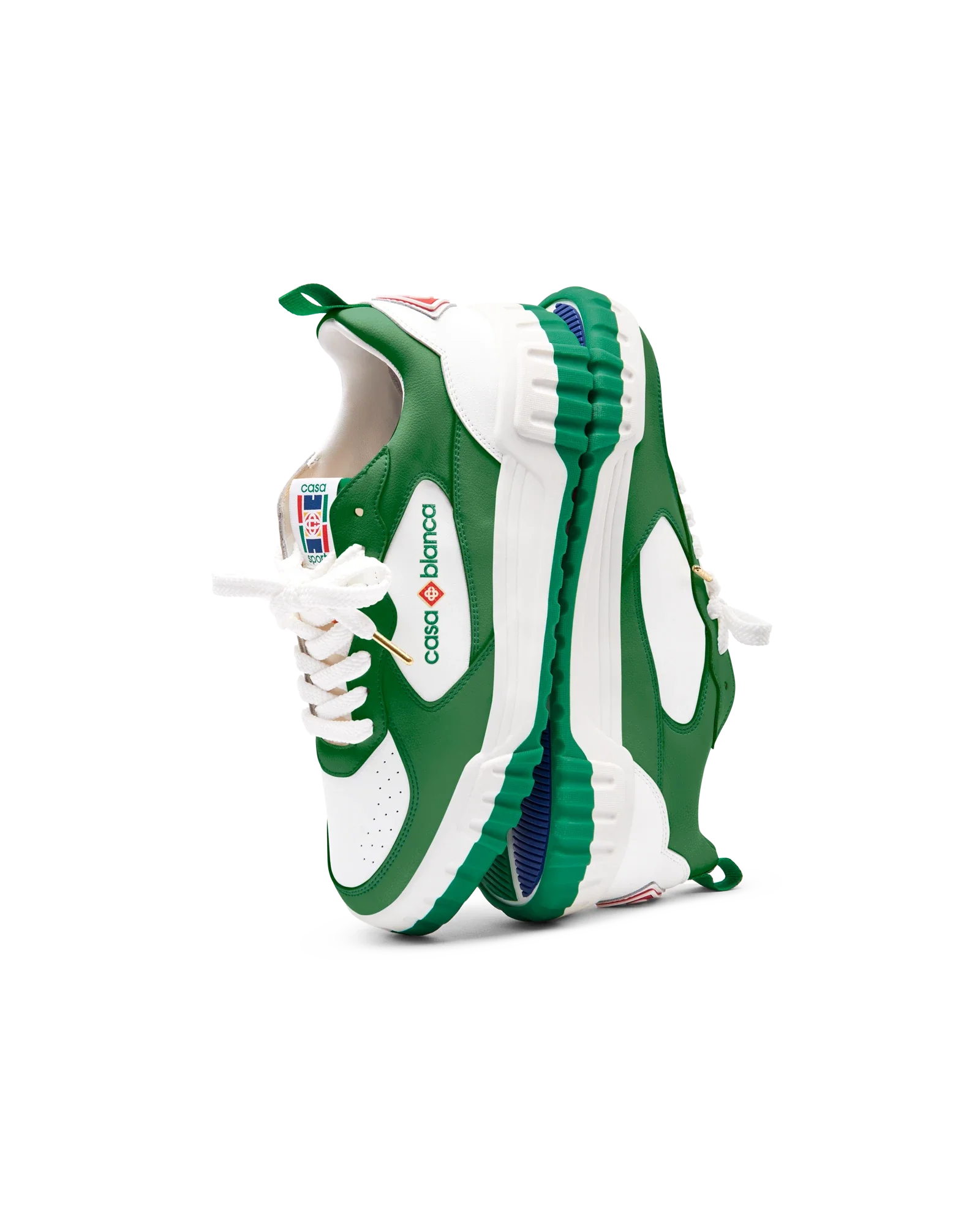 Women's Court Green & White Sneaker - 图片 3